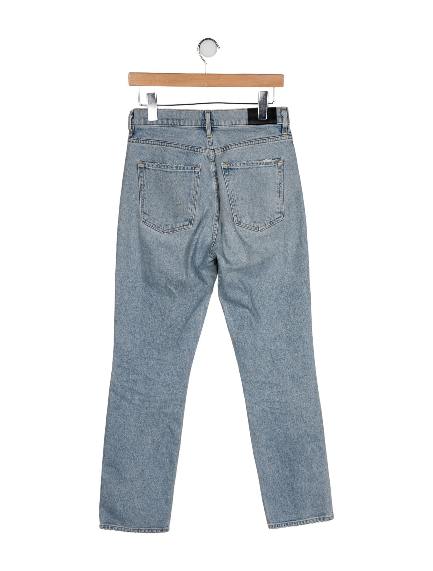 GoldSign High-Rise Straight Leg Jeans