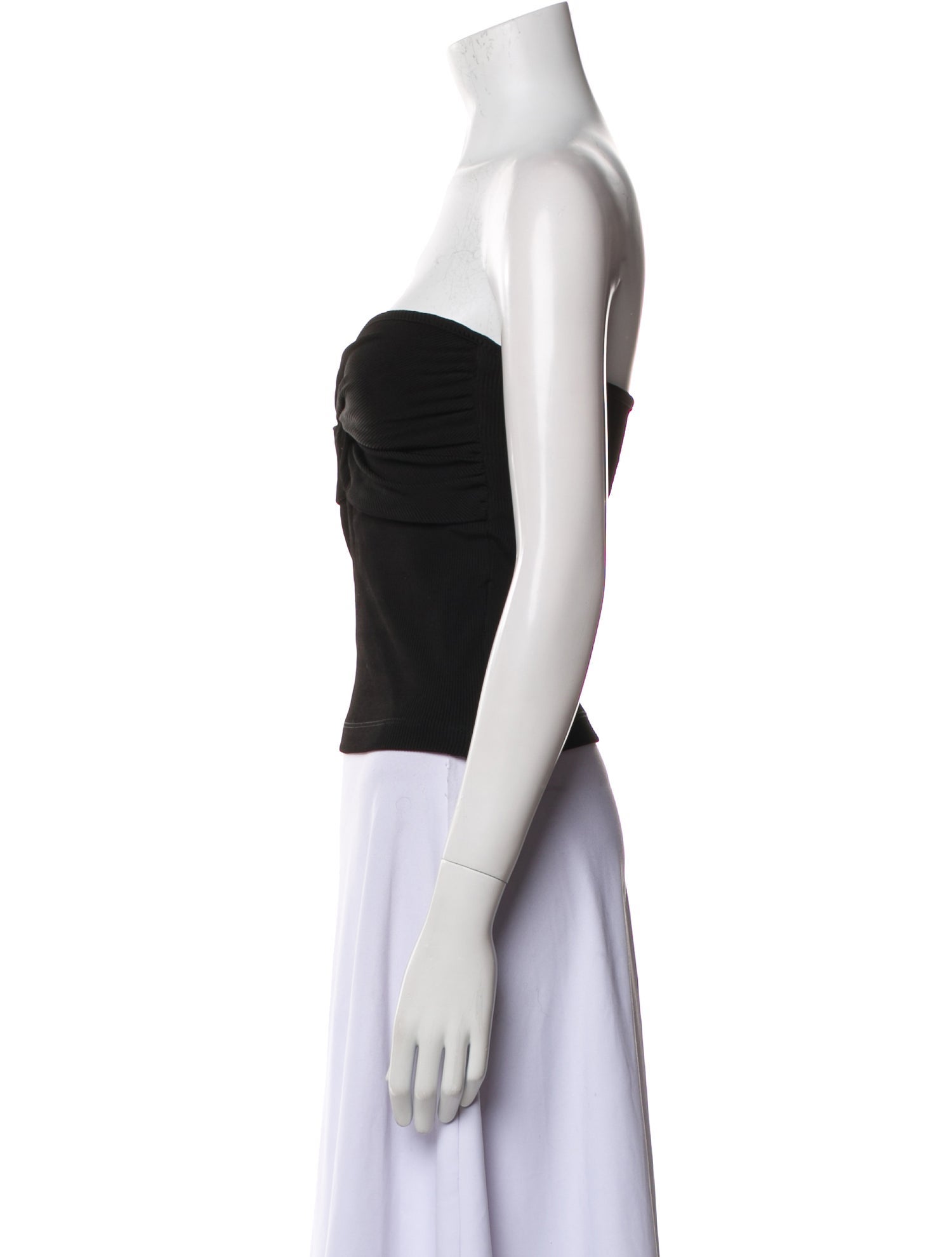 GoldSign Strapless Crop Top