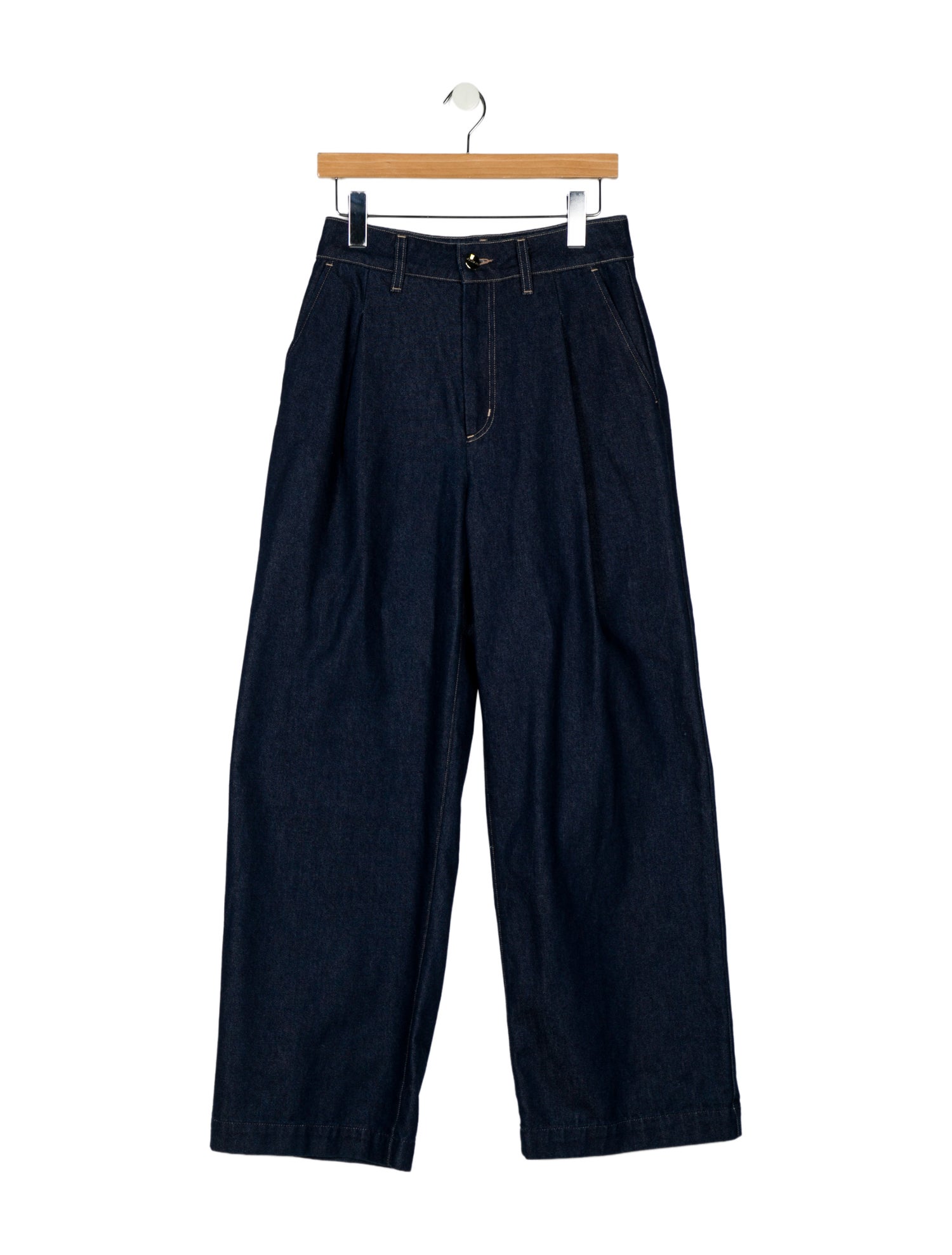 GoldSign High-Rise Wide Leg Jeans