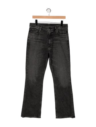 GoldSign Mid-Rise Wide Leg Jeans