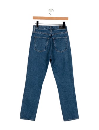 GoldSign High-Rise Straight Leg Jeans