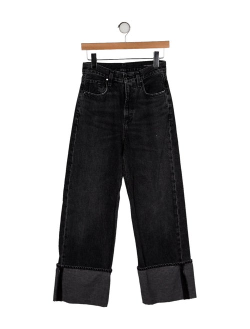 GoldSign High-Rise Wide Leg Jeans