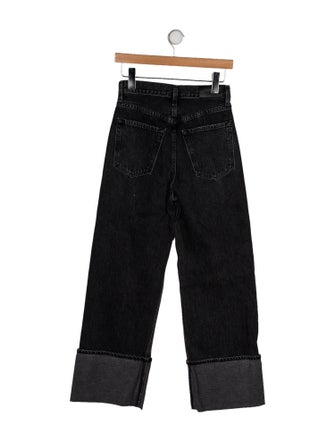 GoldSign High-Rise Wide Leg Jeans