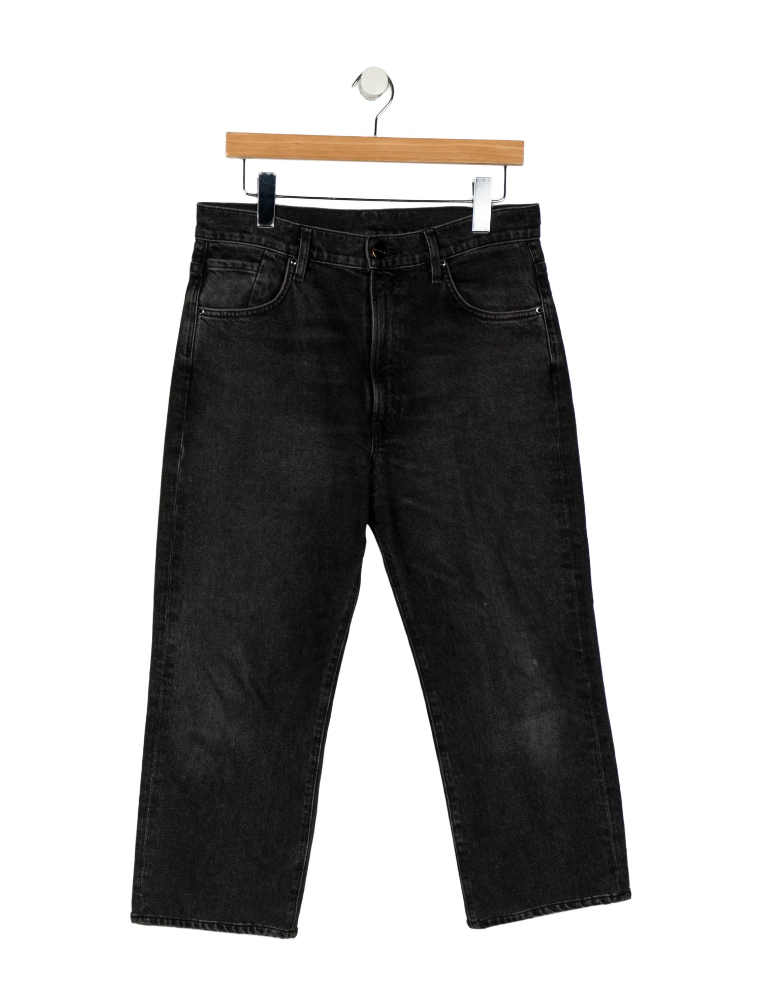 GoldSign High-Rise Straight Leg Jeans