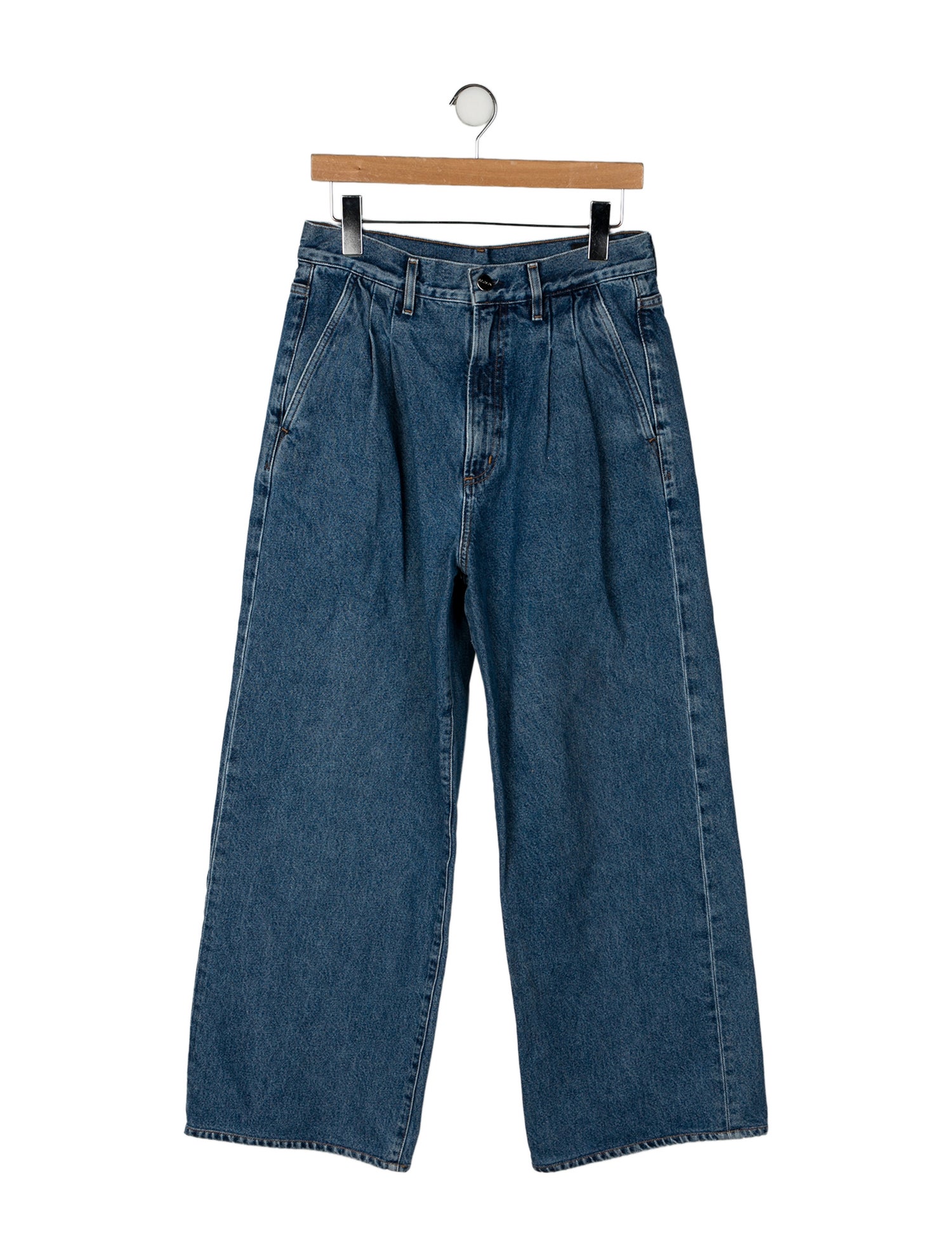 GoldSign High-Rise Wide Leg Jeans