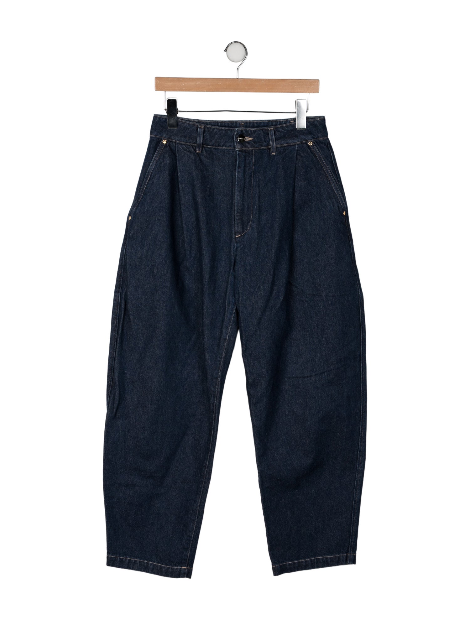 GoldSign High-Rise Straight Leg Jeans