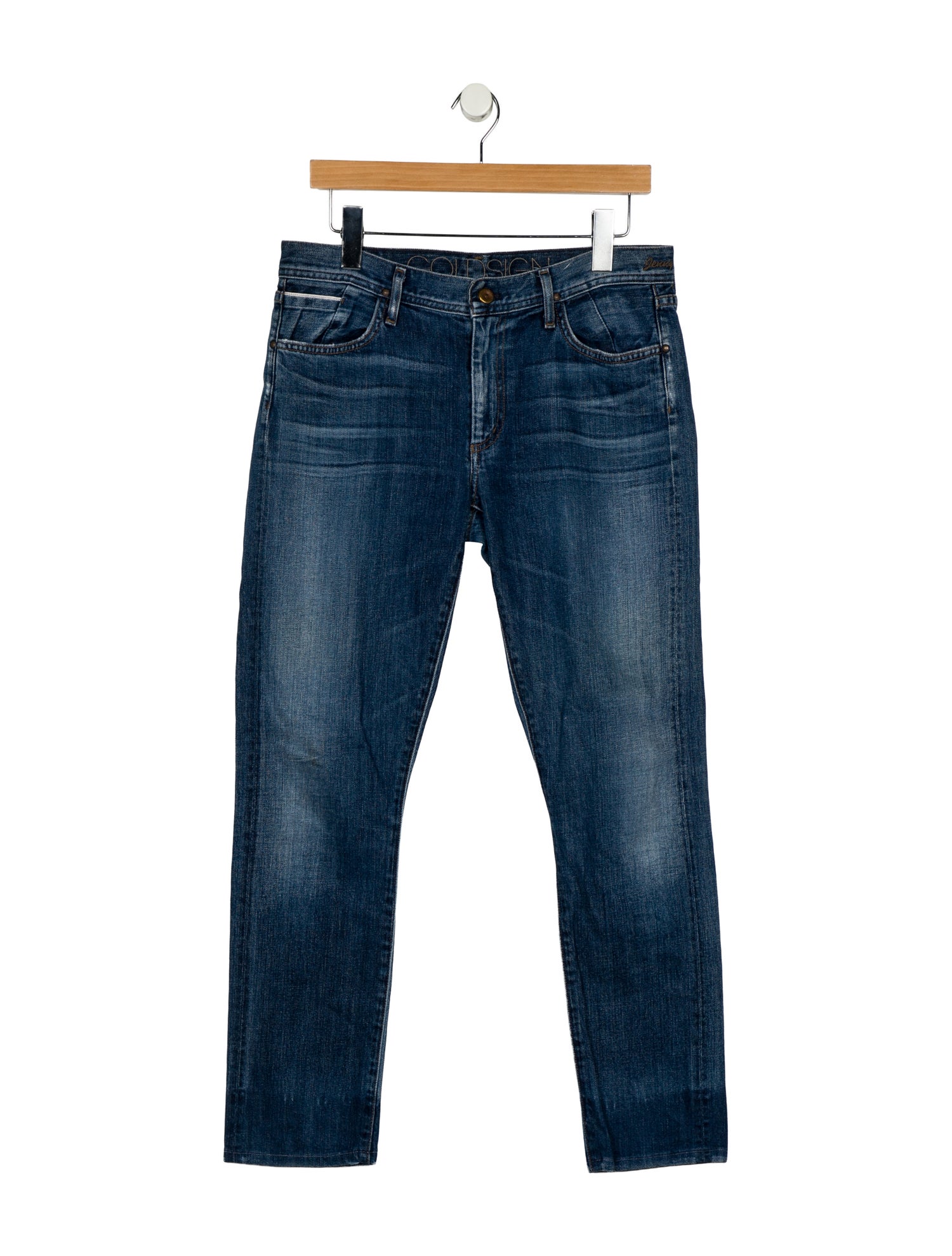 GoldSign Mid-Rise Straight Leg Jeans