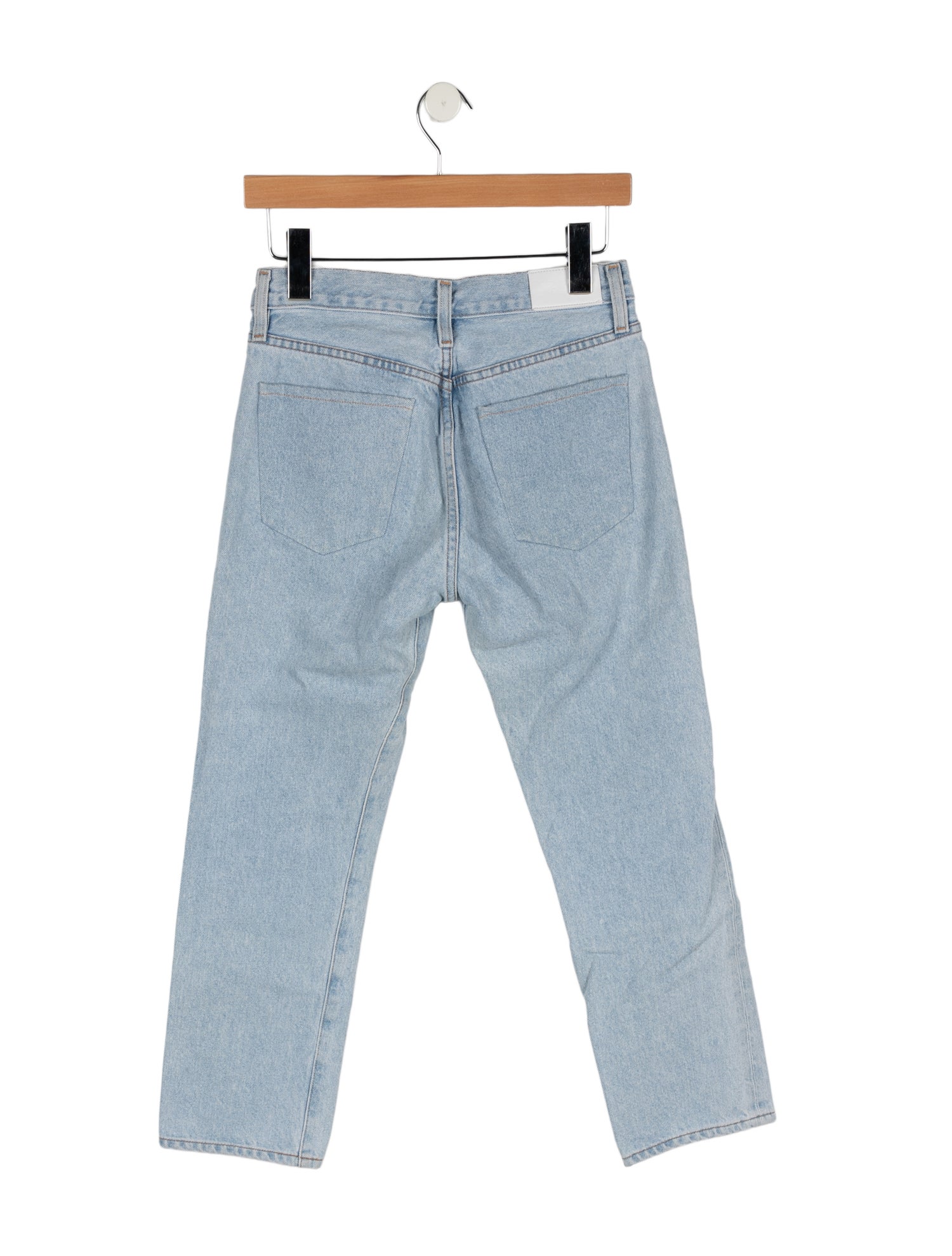 GoldSign Mid-Rise Straight Leg Jeans