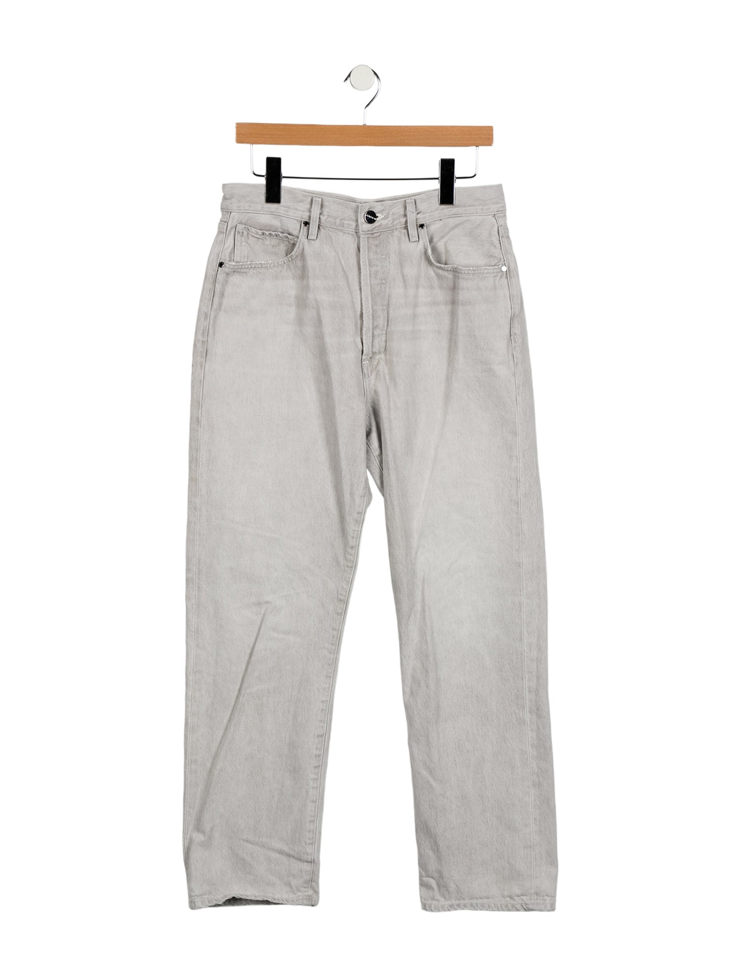 GoldSign High-Rise Straight Leg Jeans