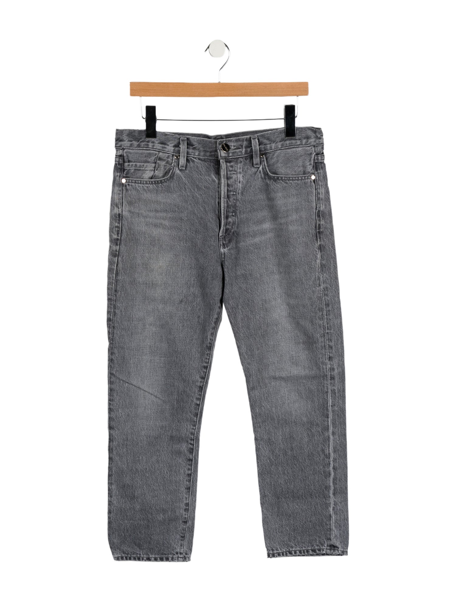 GoldSign Mid-Rise Straight Leg Jeans
