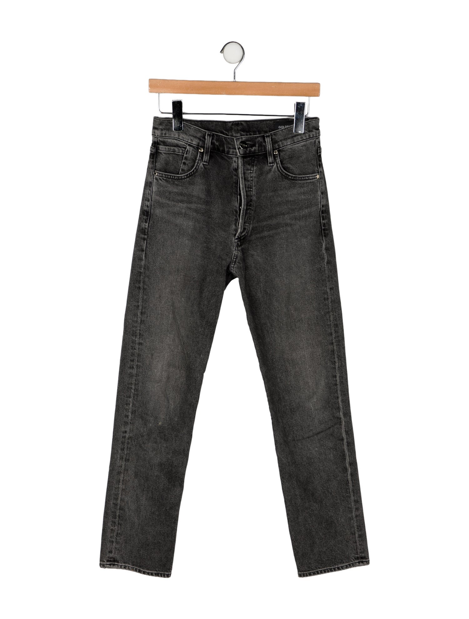 GoldSign High-Rise Straight Leg Jeans