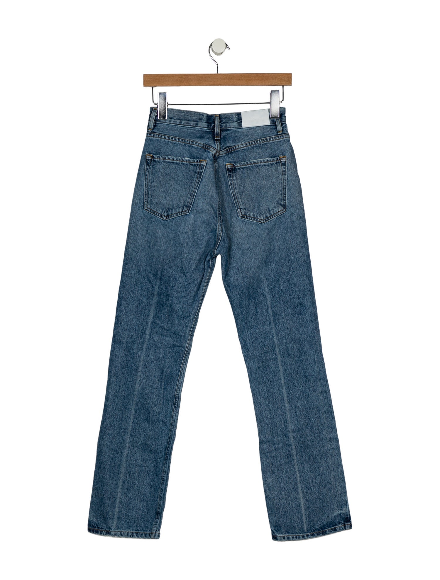 GoldSign High-Rise Straight Leg Jeans