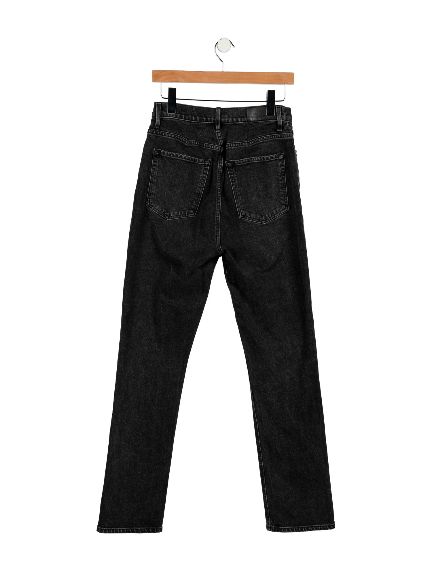 GoldSign High-Rise Straight Leg Jeans