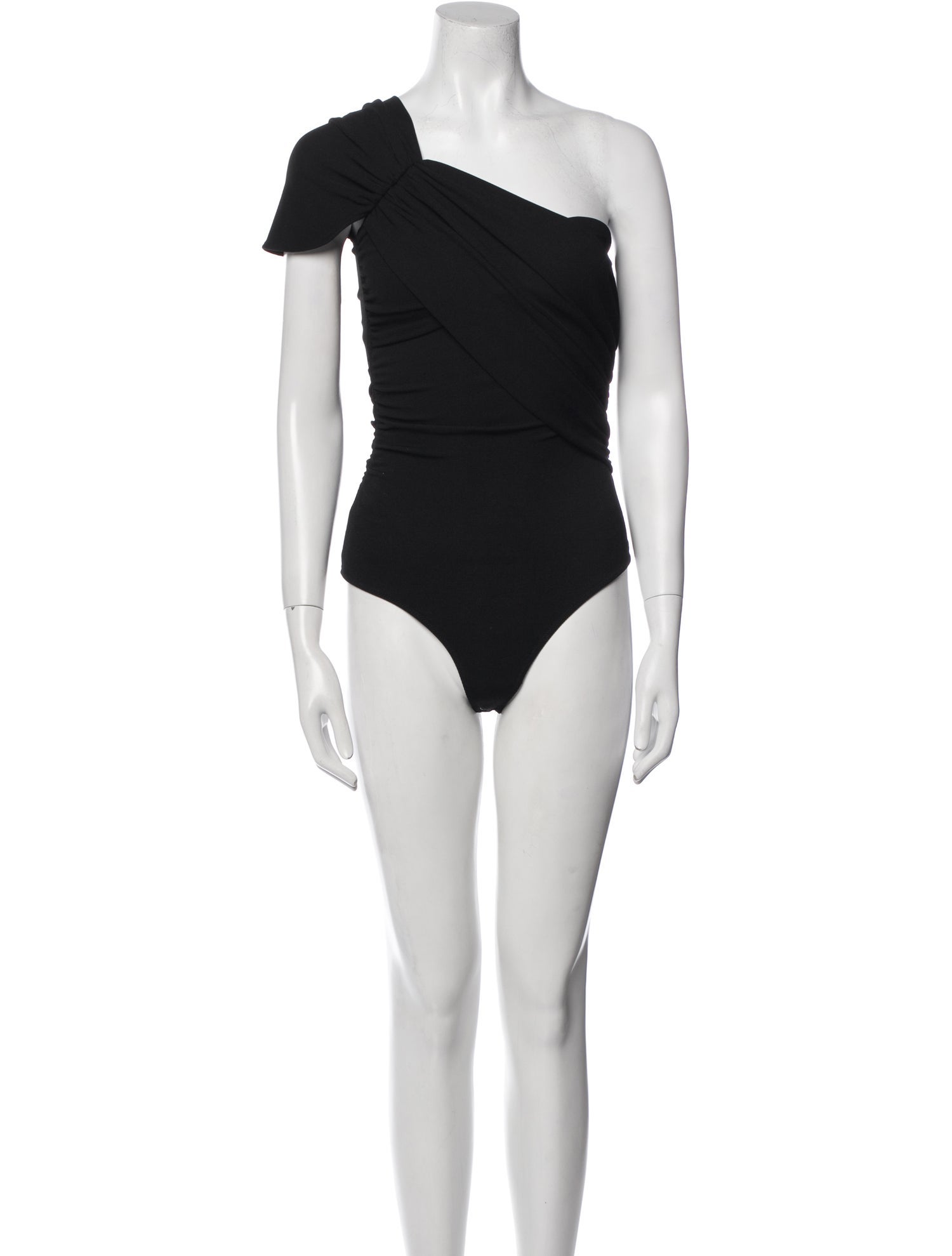 GoldSign One-Shoulder Short Sleeve Bodysuit