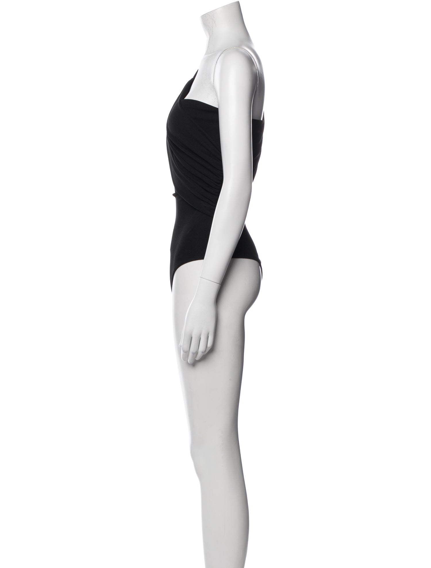 GoldSign One-Shoulder Short Sleeve Bodysuit