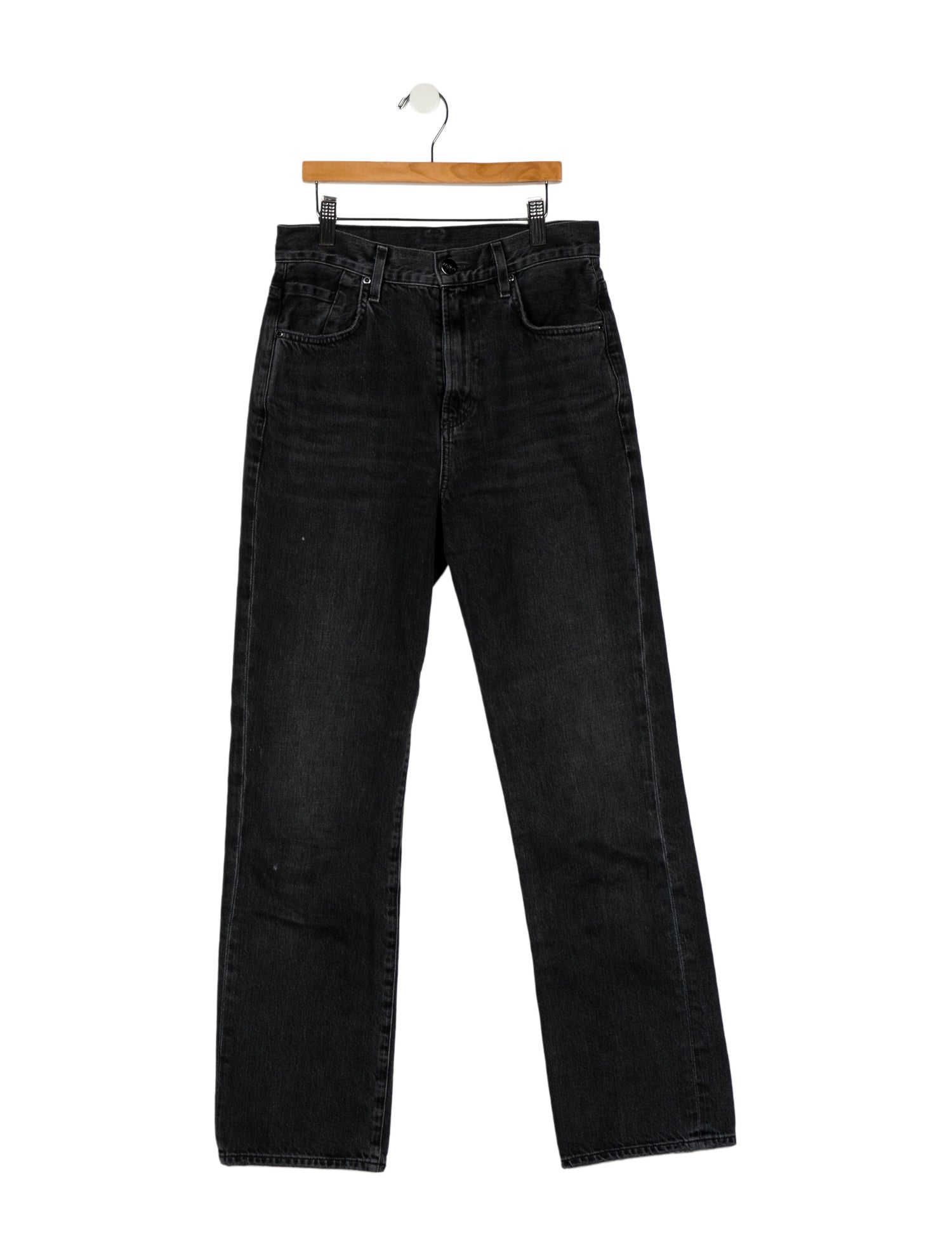 GoldSign High-Rise Straight Leg Jeans
