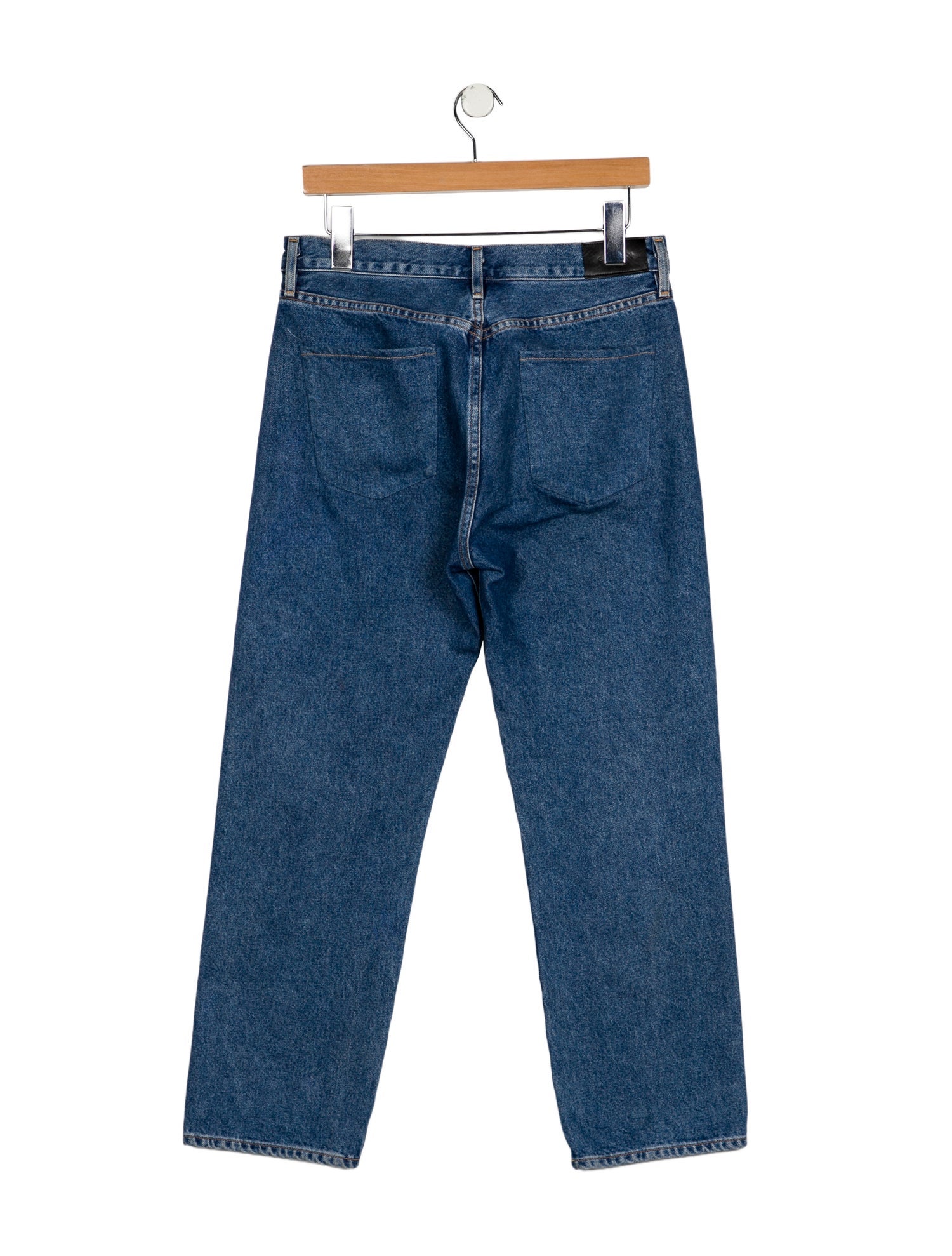 GoldSign Mid-Rise Straight Leg Jeans