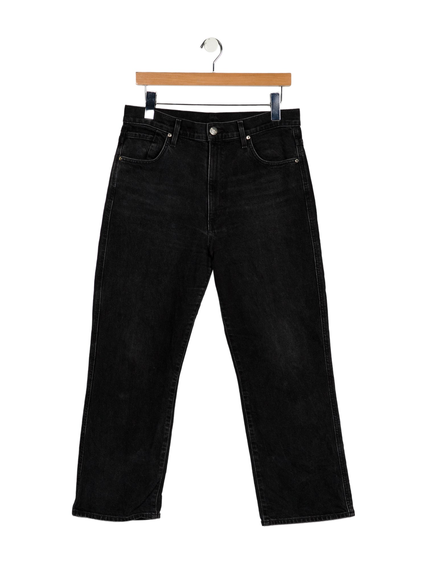 GoldSign High-Rise Wide Leg Jeans