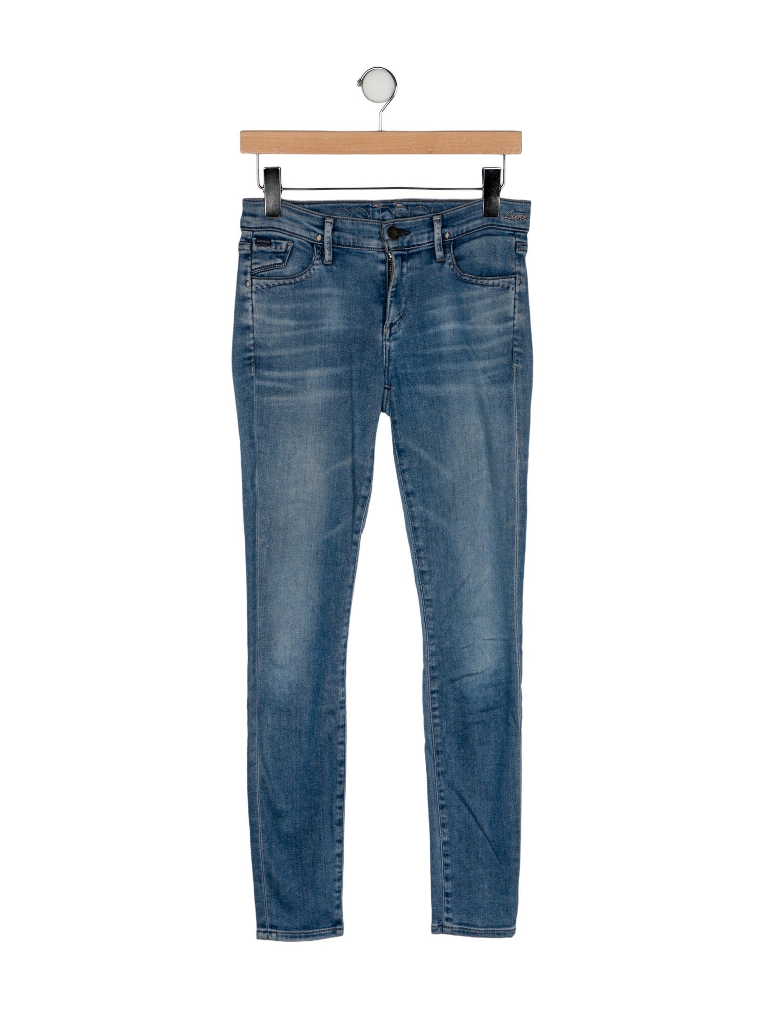 GoldSign High-Rise Skinny Leg Jeans