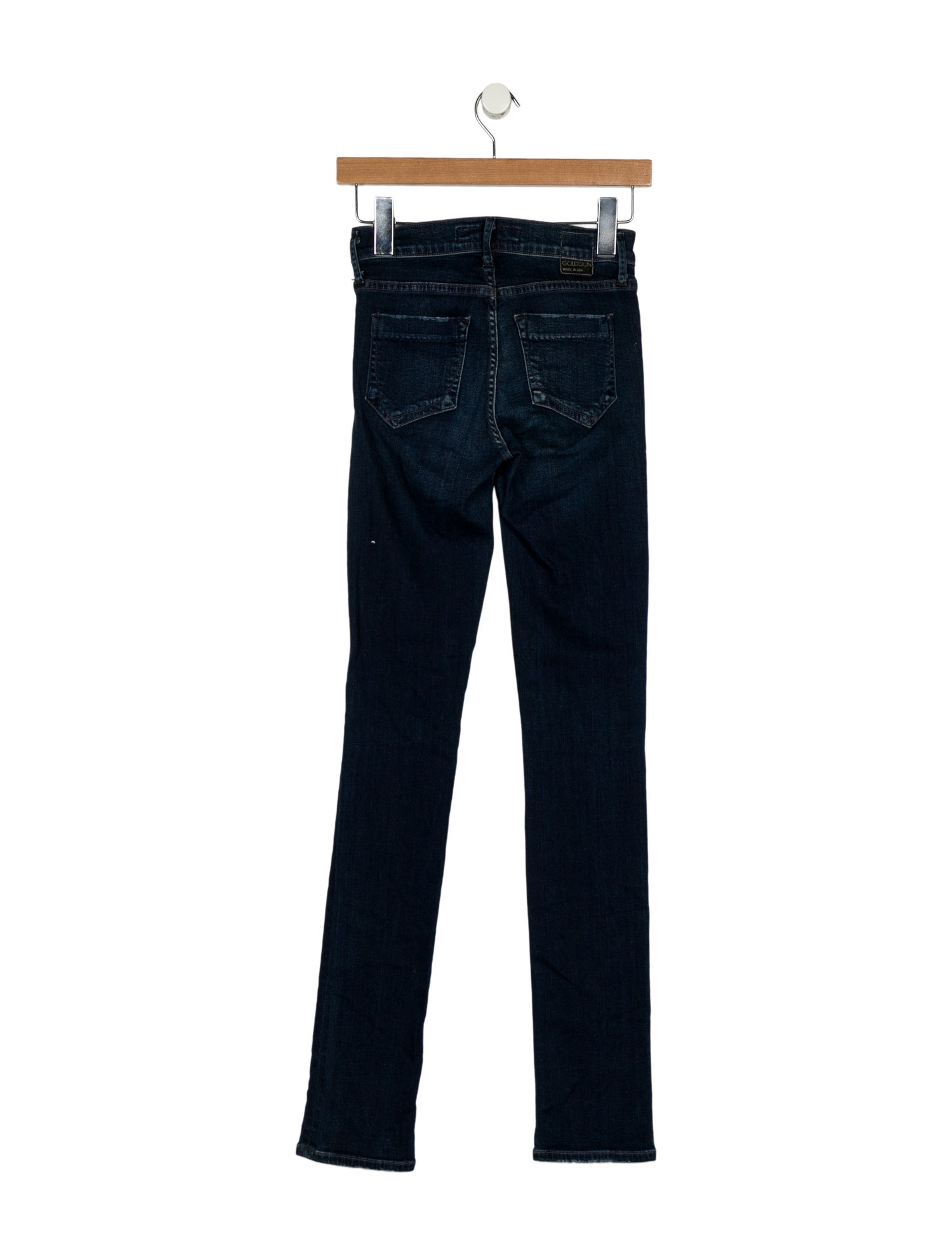 GoldSign Low-Rise Skinny Leg Jeans