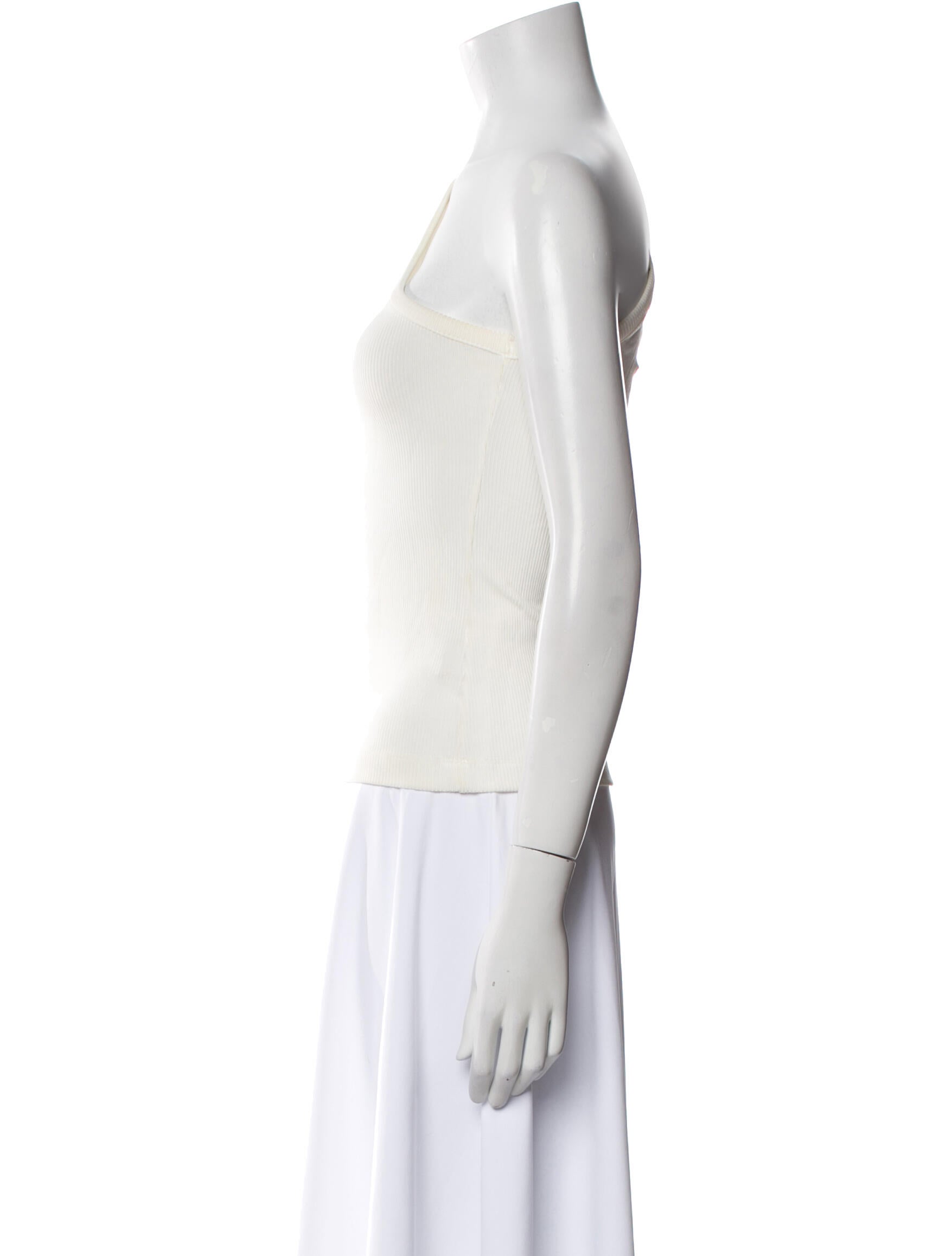 GoldSign One-Shoulder Sleeveless Top