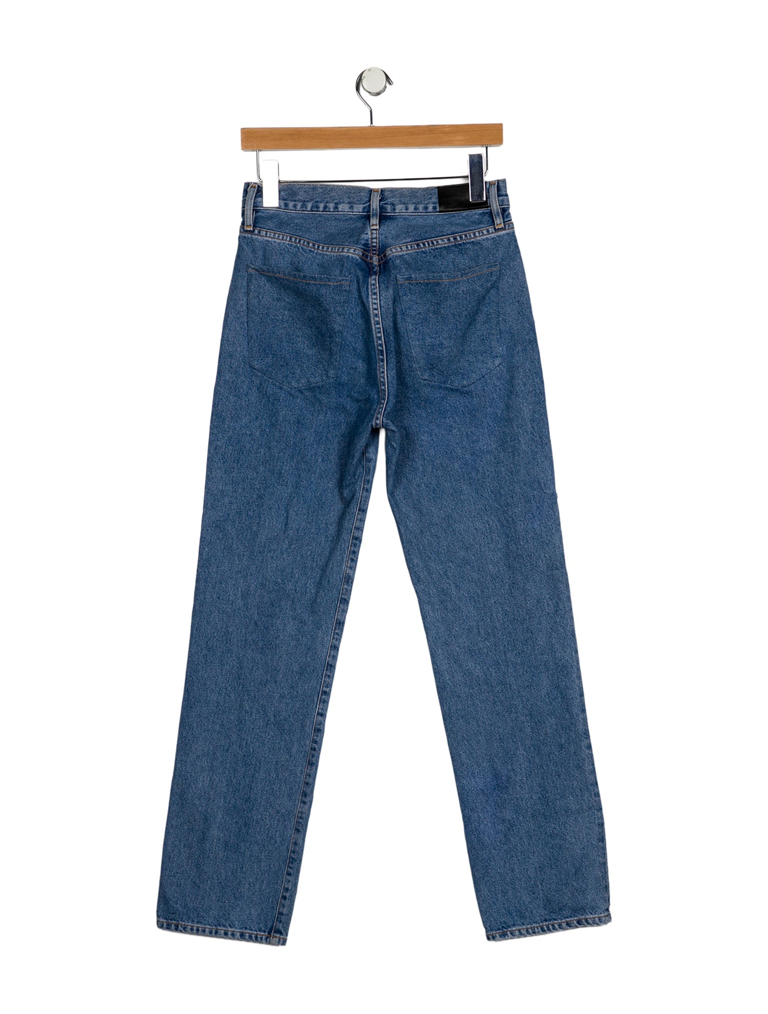 GoldSign High-Rise Straight Leg Jeans