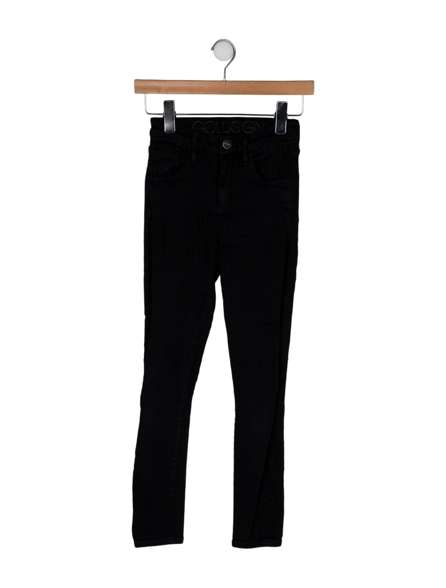 GoldSign Low-Rise Skinny Leg Jeans