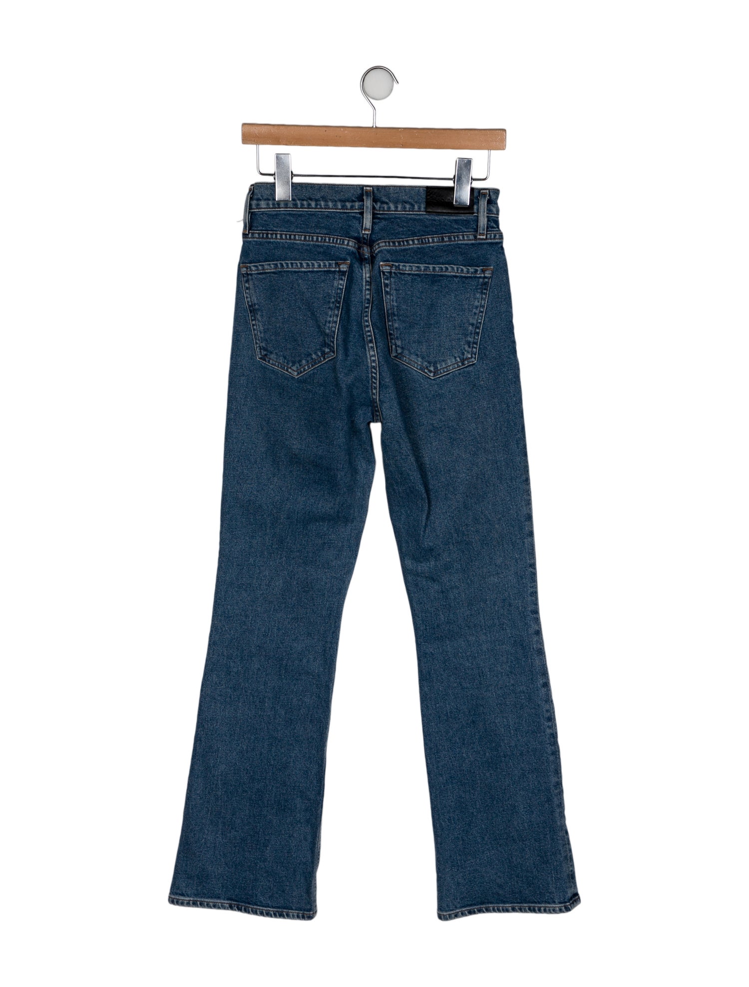 GoldSign Mid-Rise Wide Leg Jeans