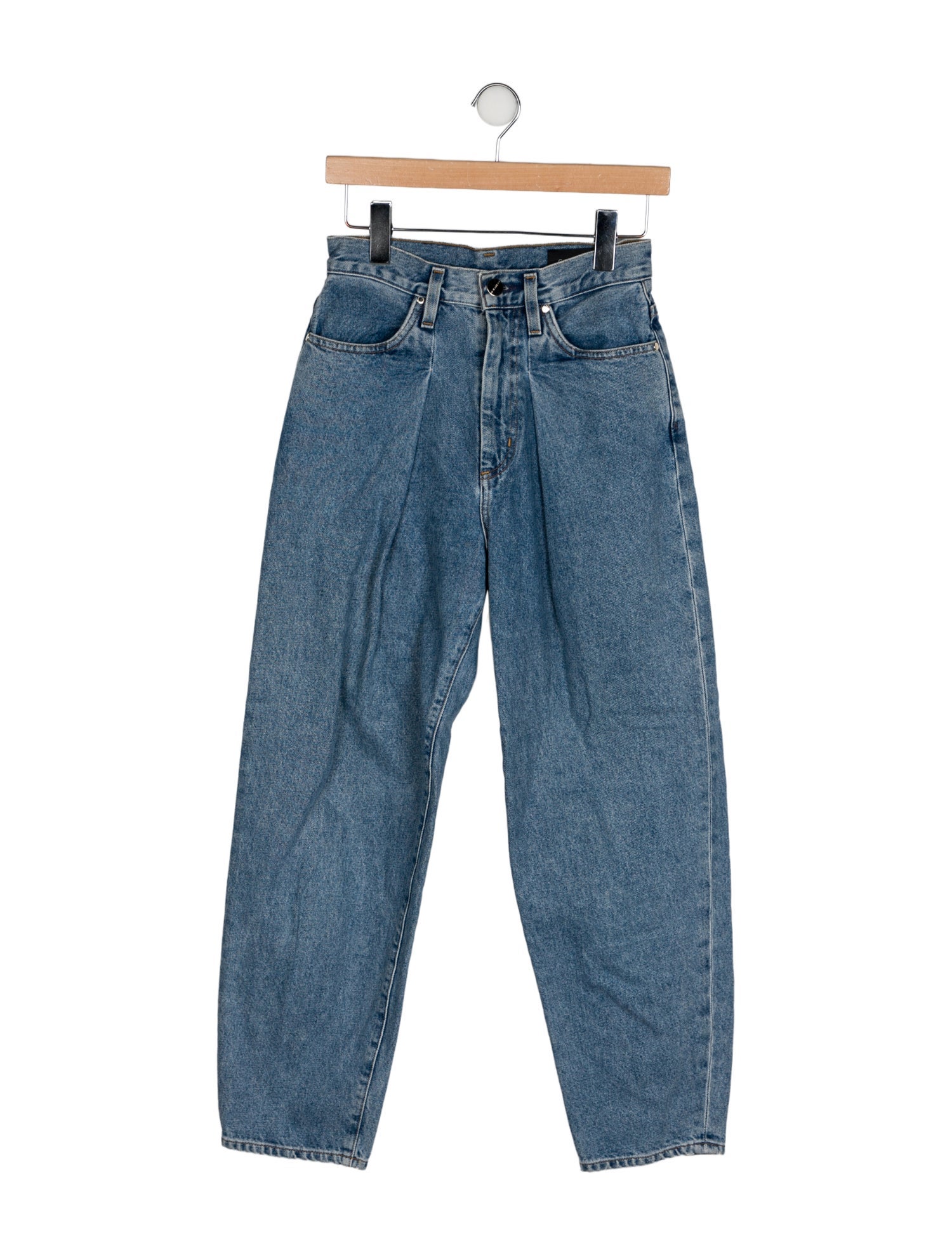 GoldSign High-Rise Straight Leg Jeans