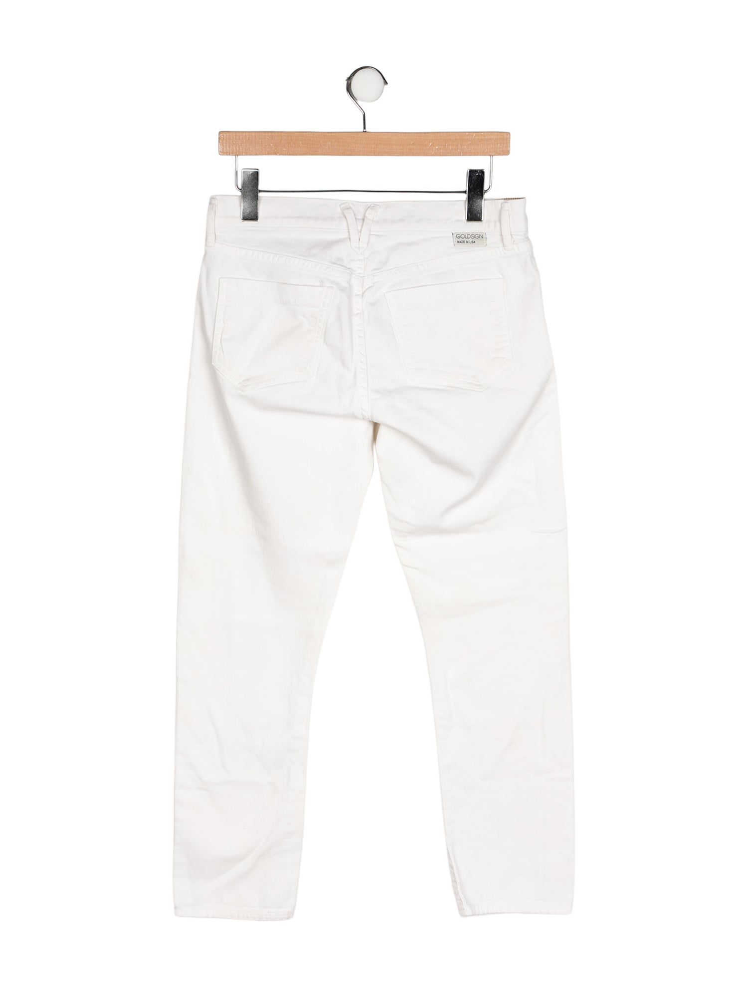 GoldSign Mid-Rise Straight Leg Jeans