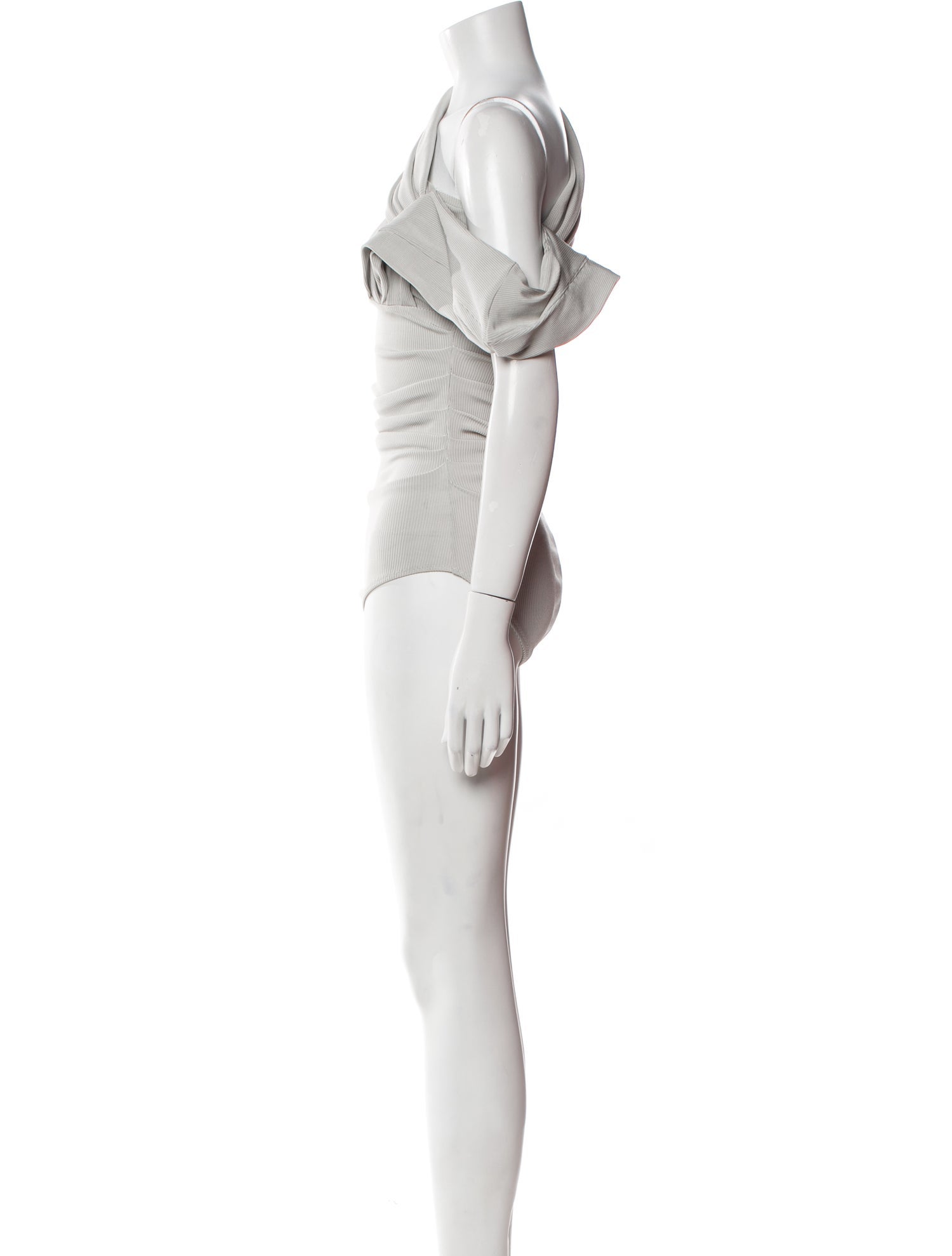 GoldSign One-Shoulder Short Sleeve Bodysuit