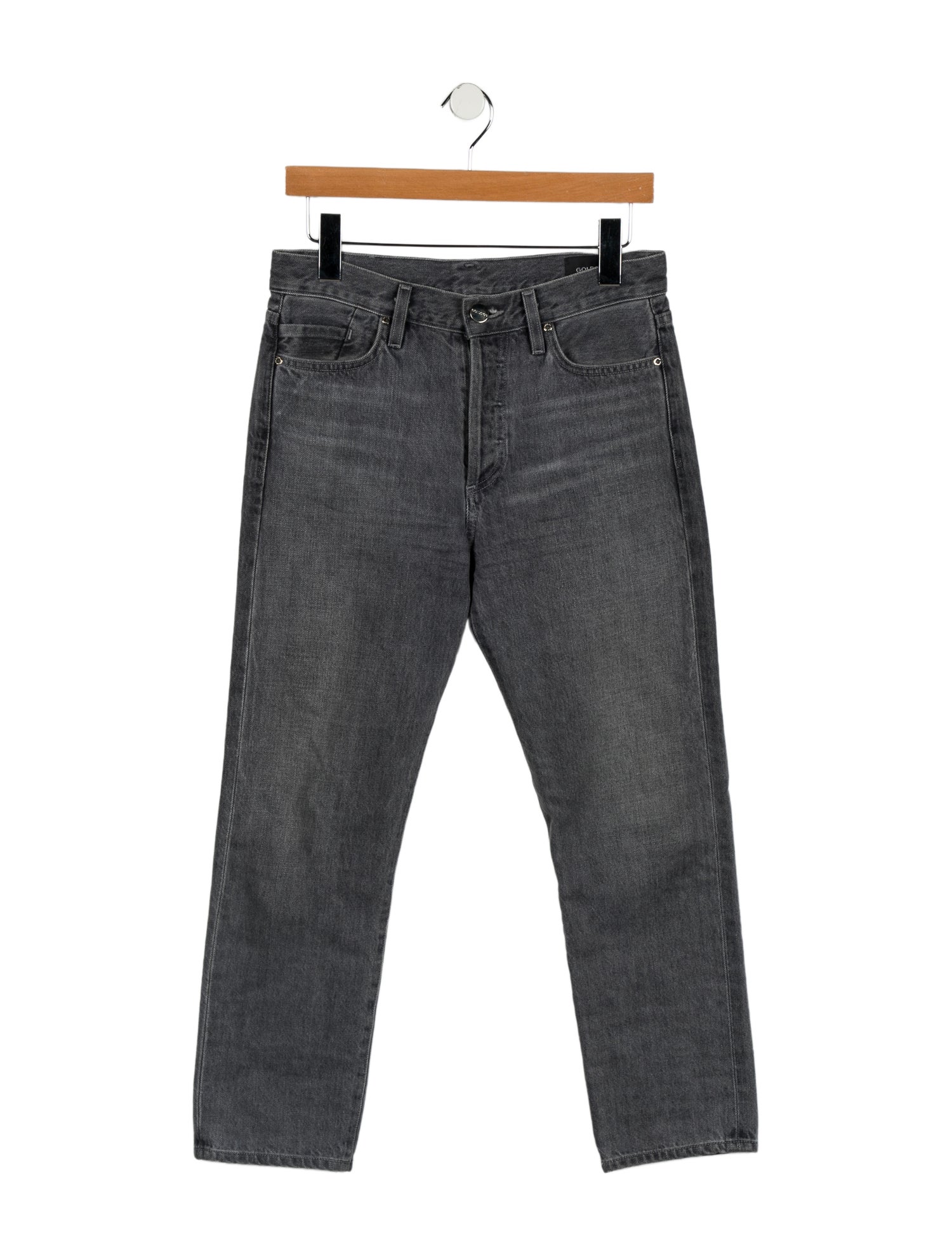 GoldSign High-Rise Straight Leg Jeans