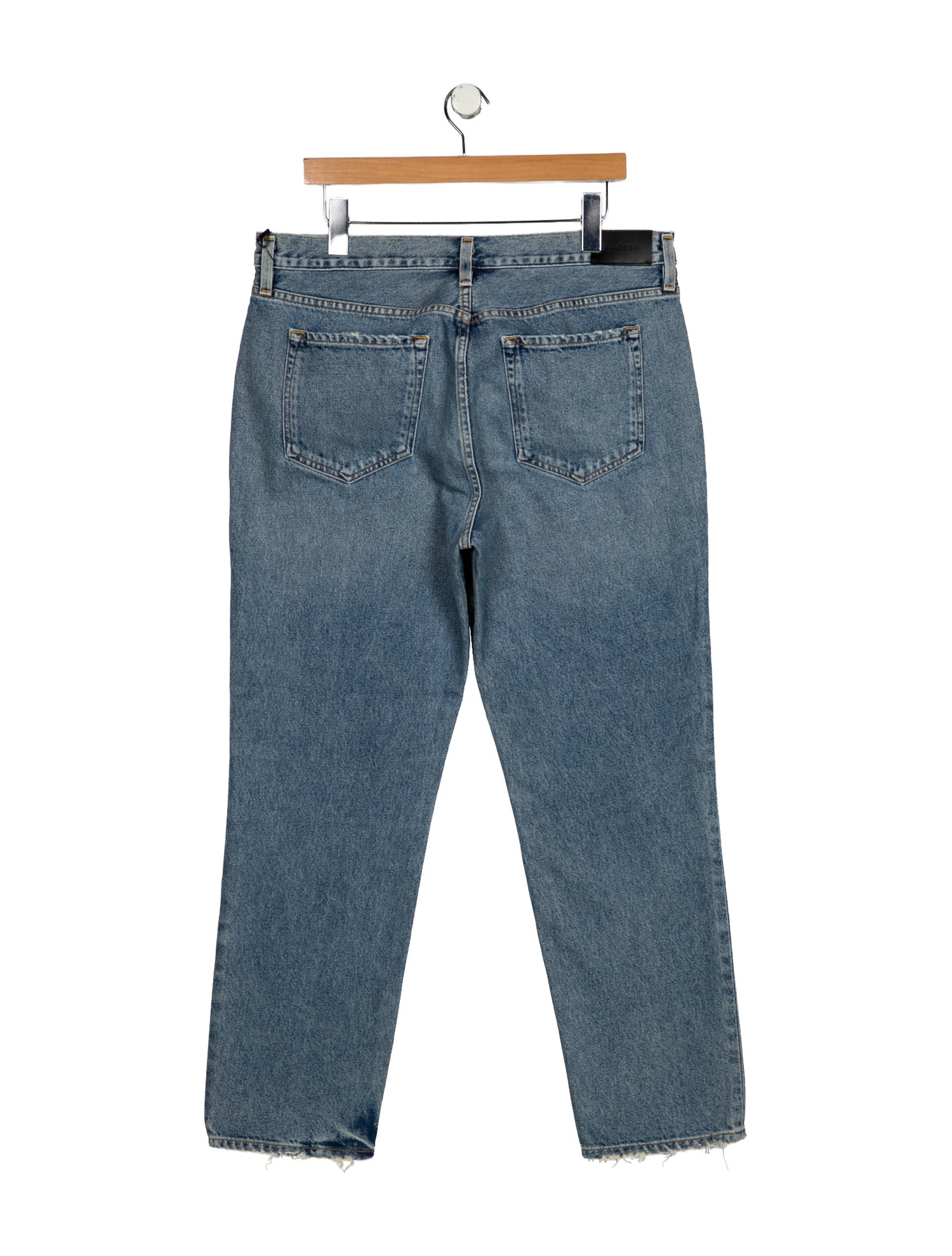 GoldSign High-Rise Straight Leg Jeans