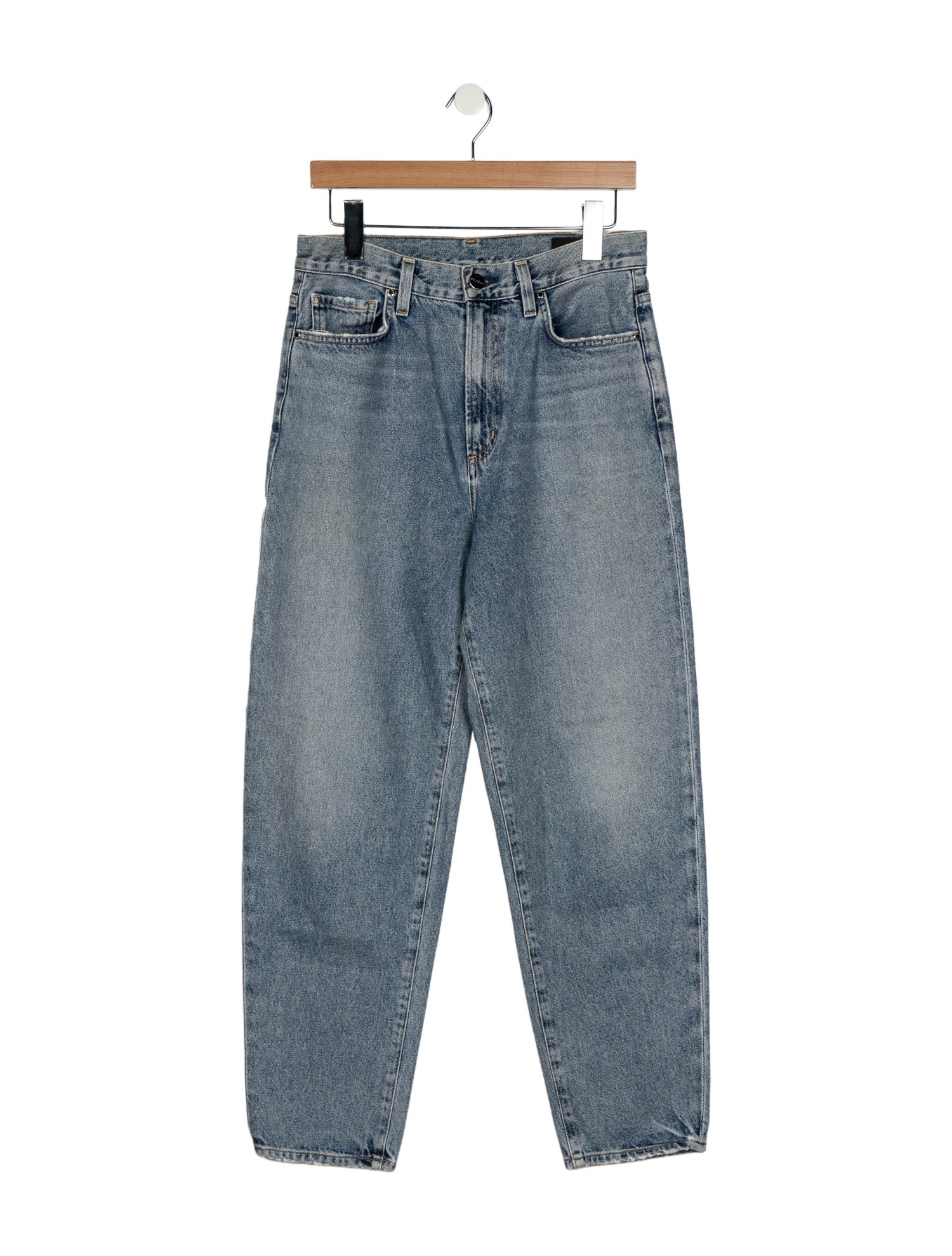 GoldSign High-Rise Straight Leg Jeans