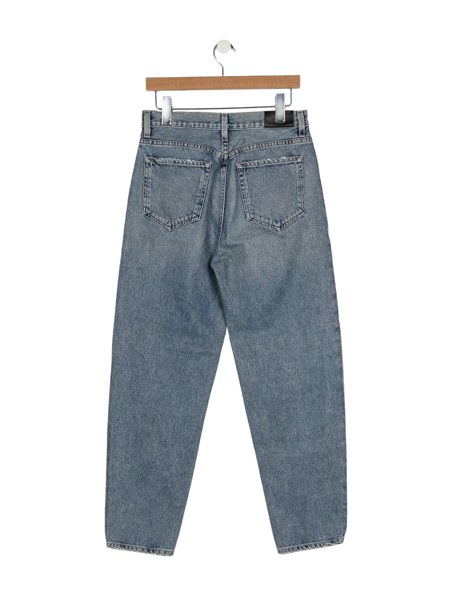 GoldSign High-Rise Straight Leg Jeans