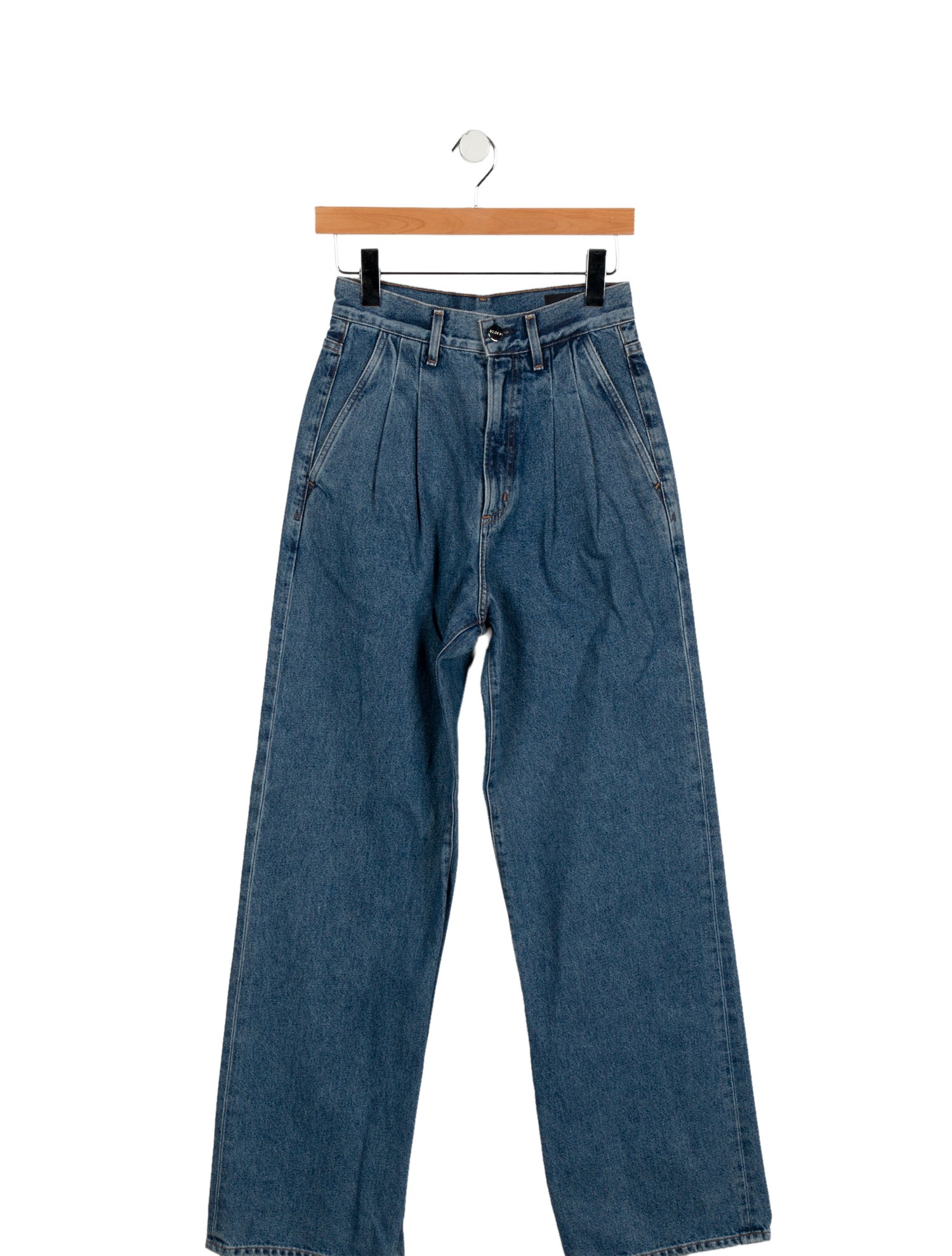 GoldSign High-Rise Wide Leg Jeans