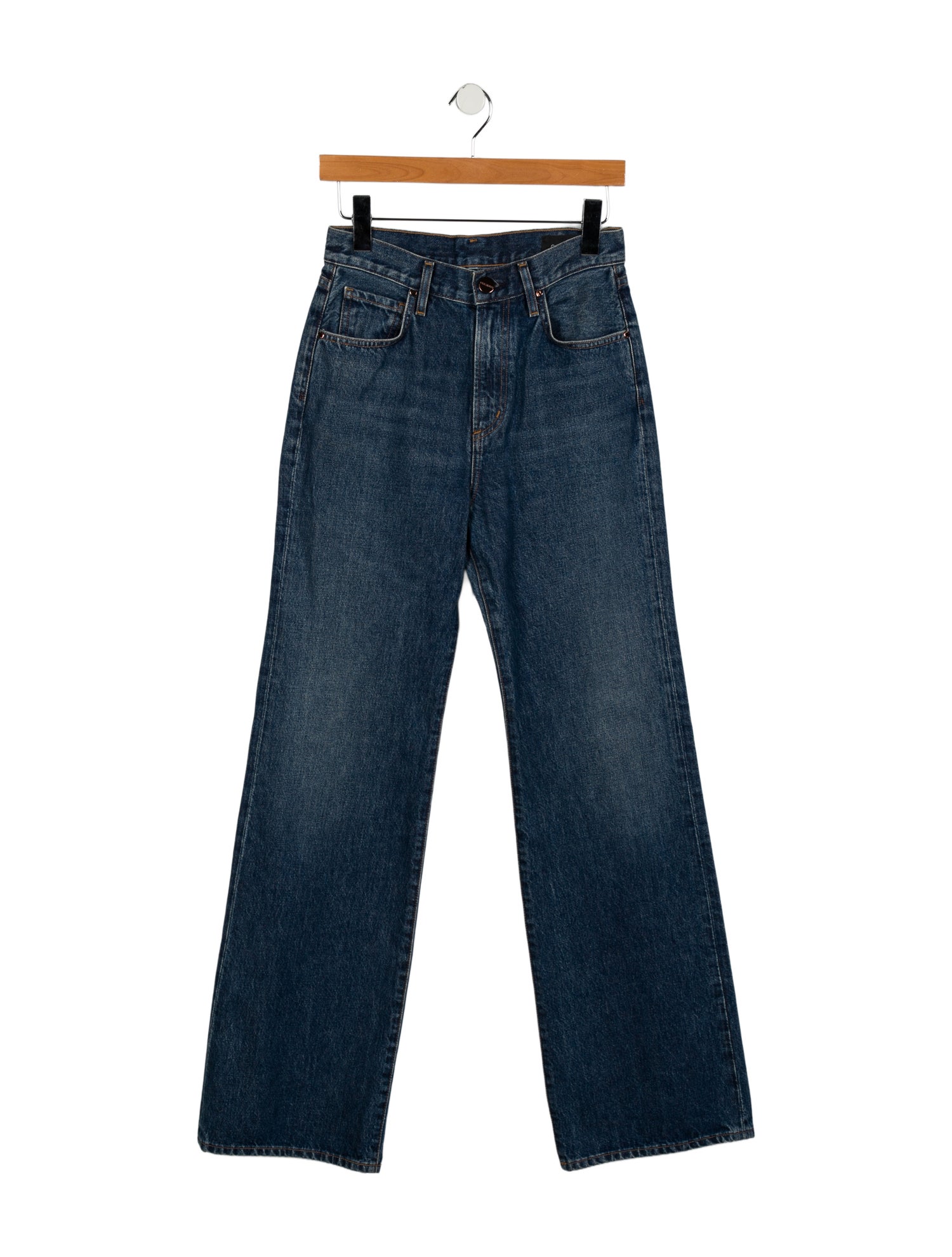 GoldSign High-Rise Wide Leg Jeans