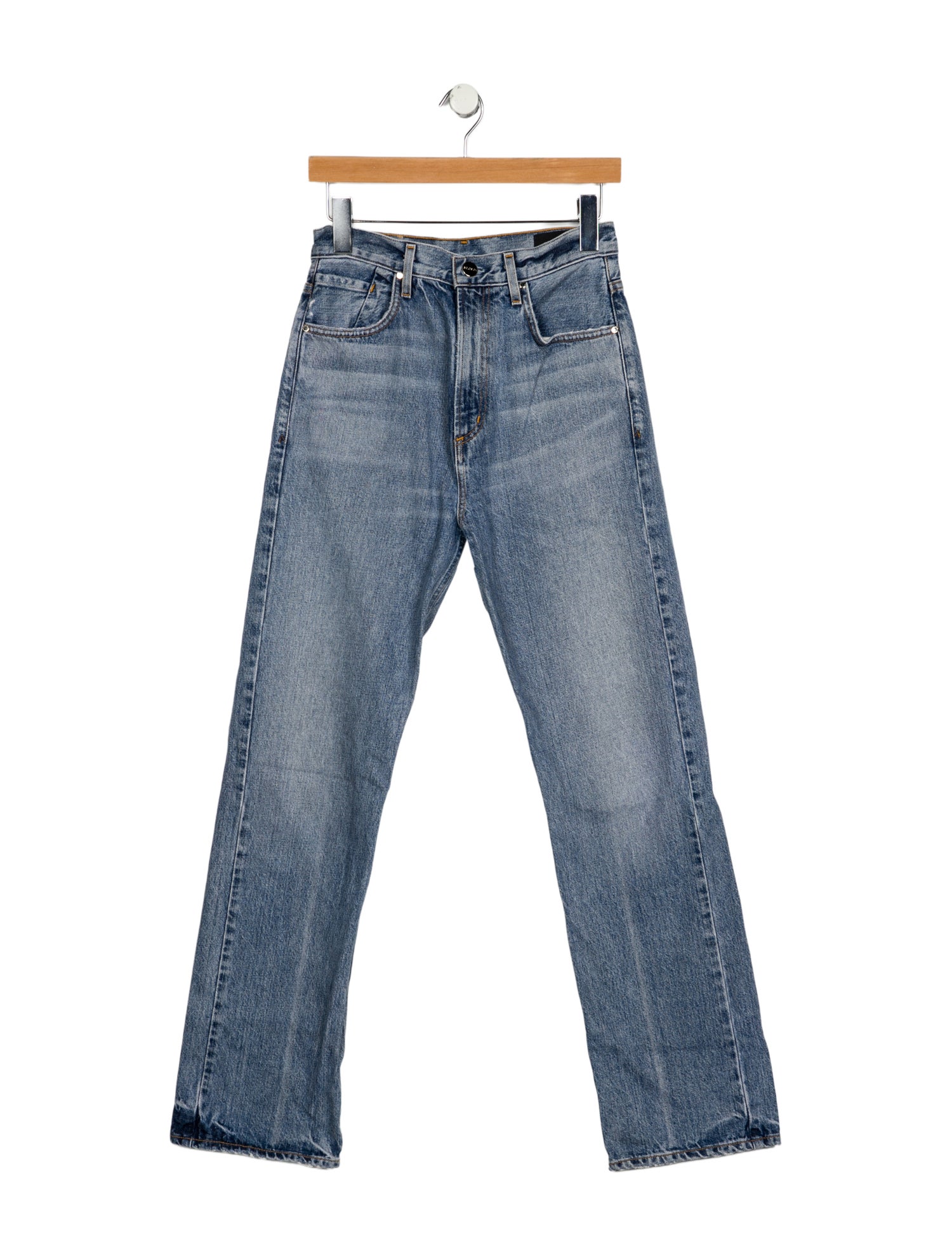 GoldSign High-Rise Wide Leg Jeans