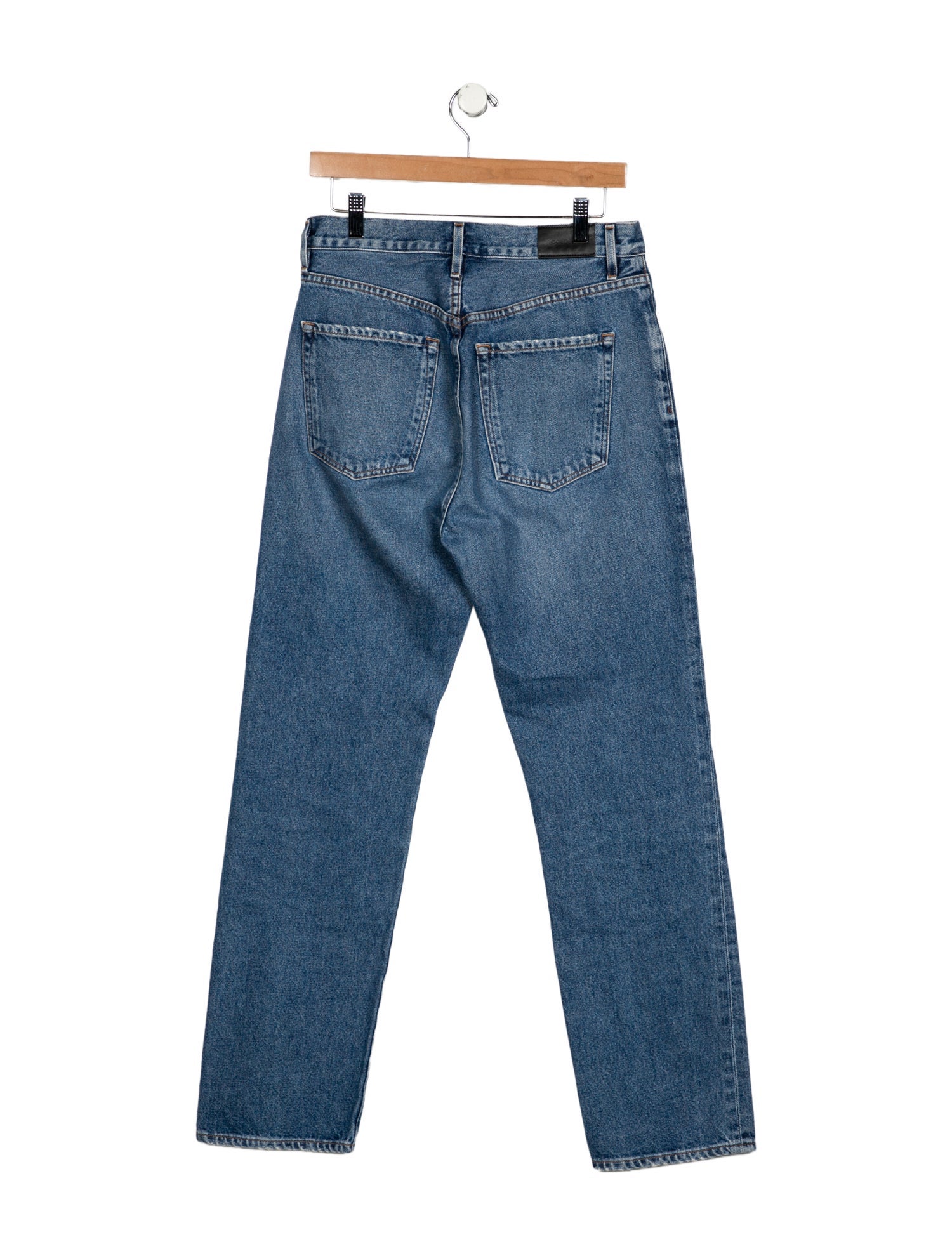 GoldSign High-Rise Straight Leg Jeans