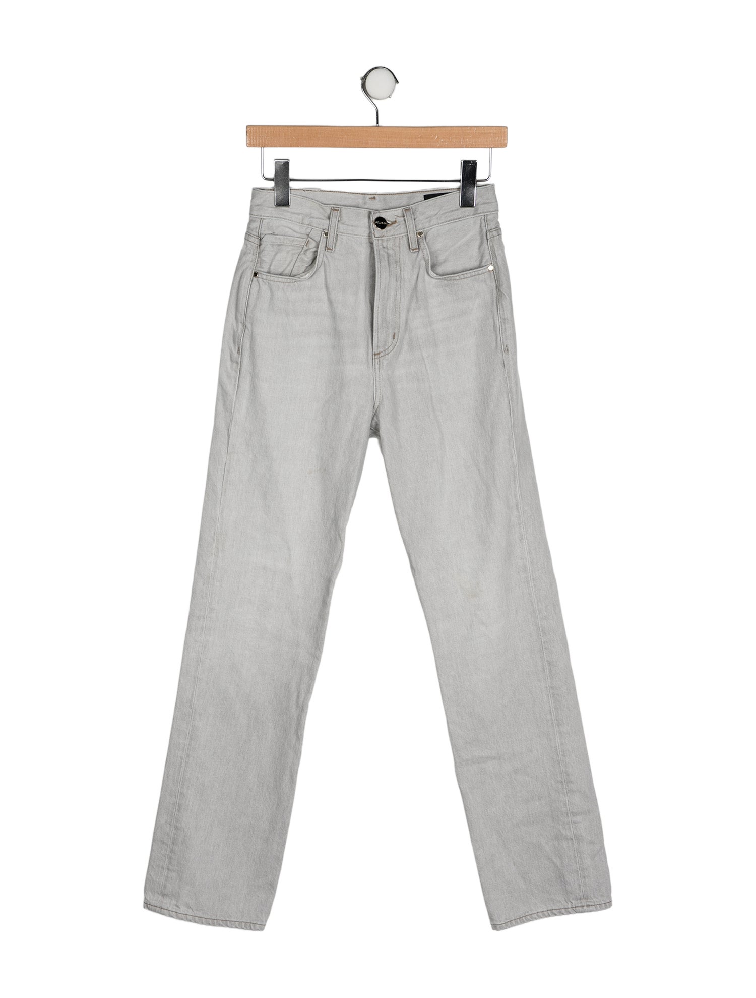 GoldSign High-Rise Straight Leg Jeans