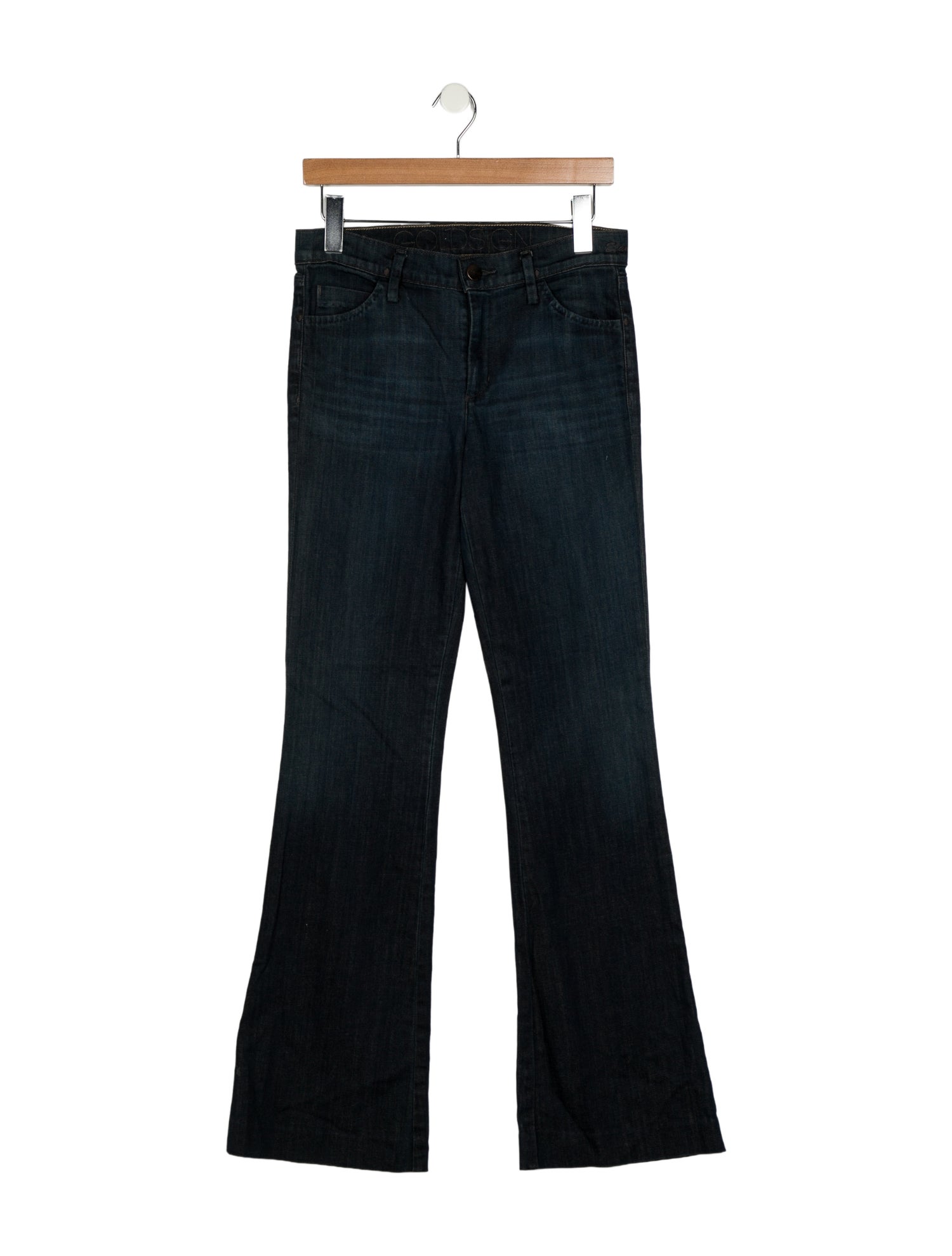 GoldSign High-Rise Wide Leg Jeans