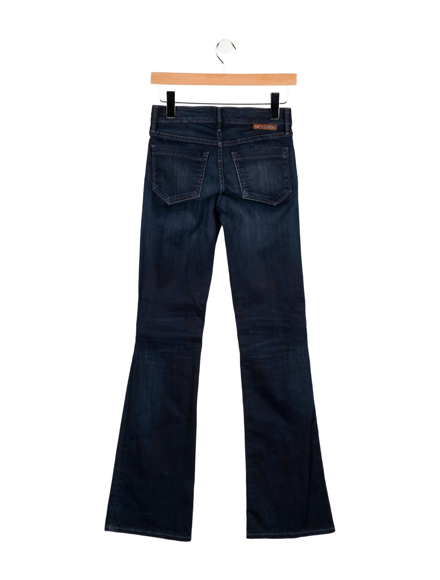 GoldSign Low-Rise Straight Leg Jeans