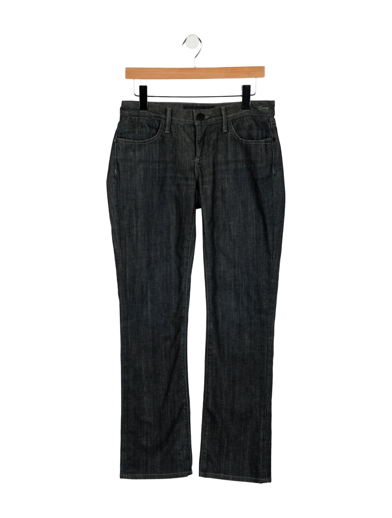 GoldSign Mid-Rise Straight Leg Jeans