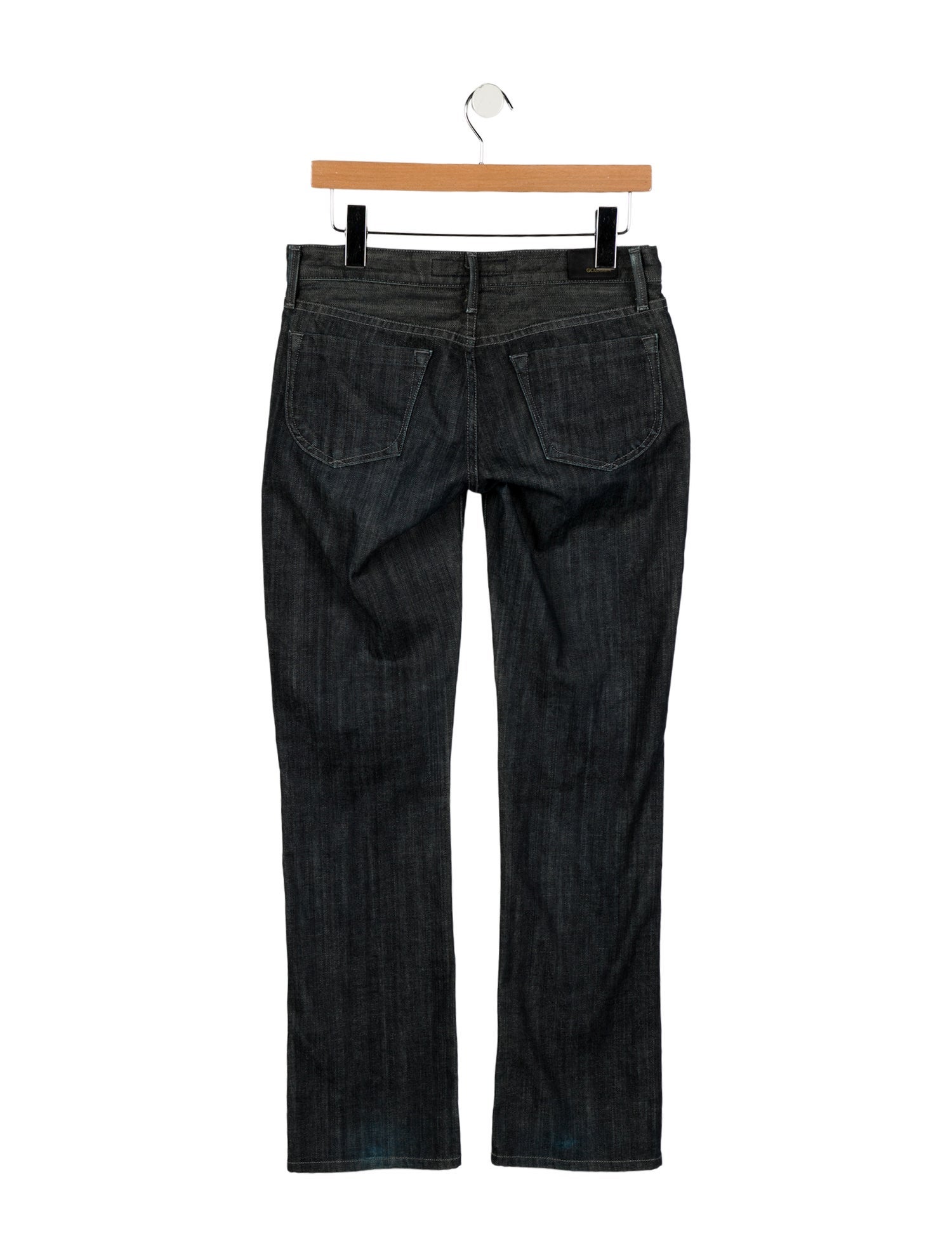 GoldSign Mid-Rise Straight Leg Jeans