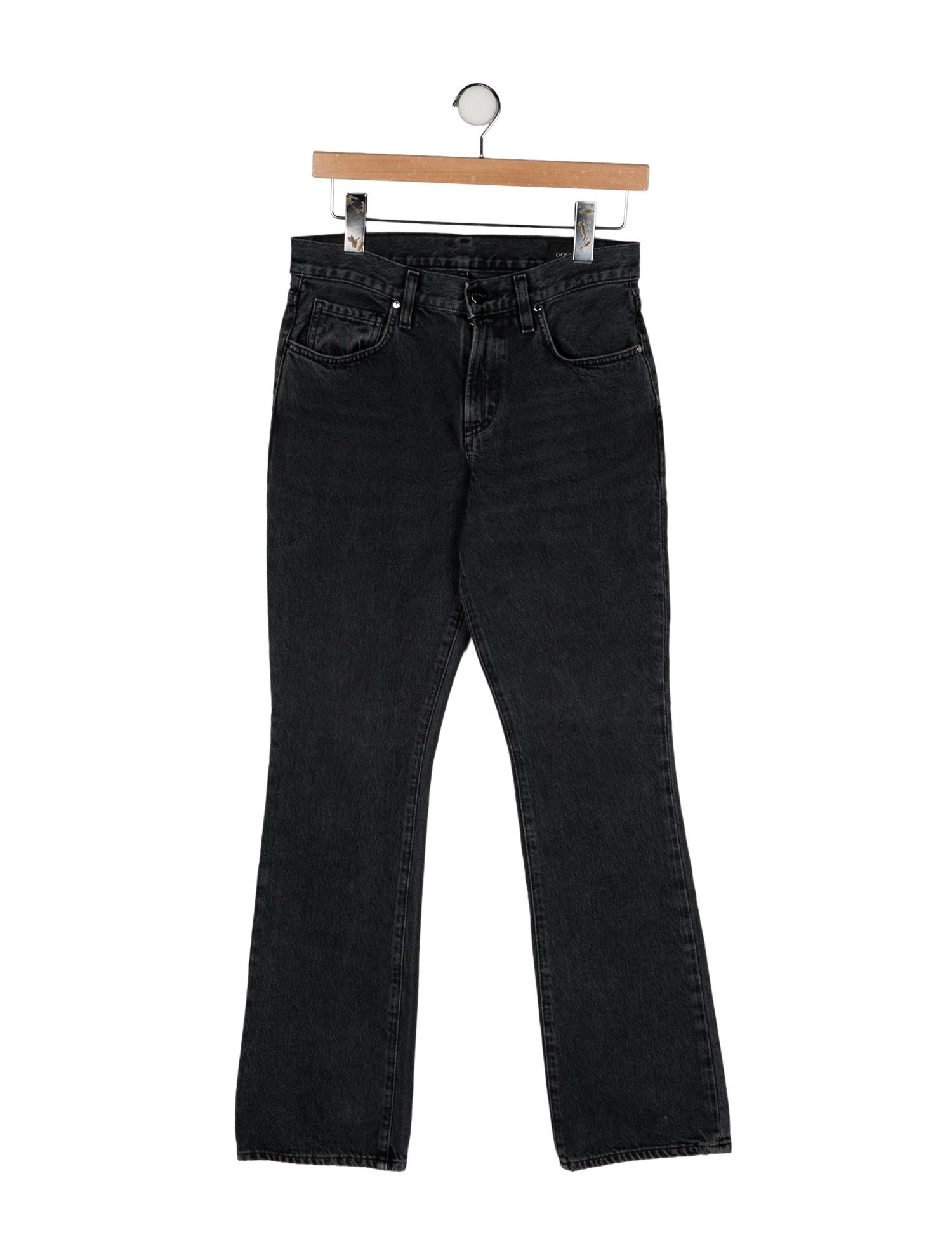 GoldSign Mid-Rise Straight Leg Jeans