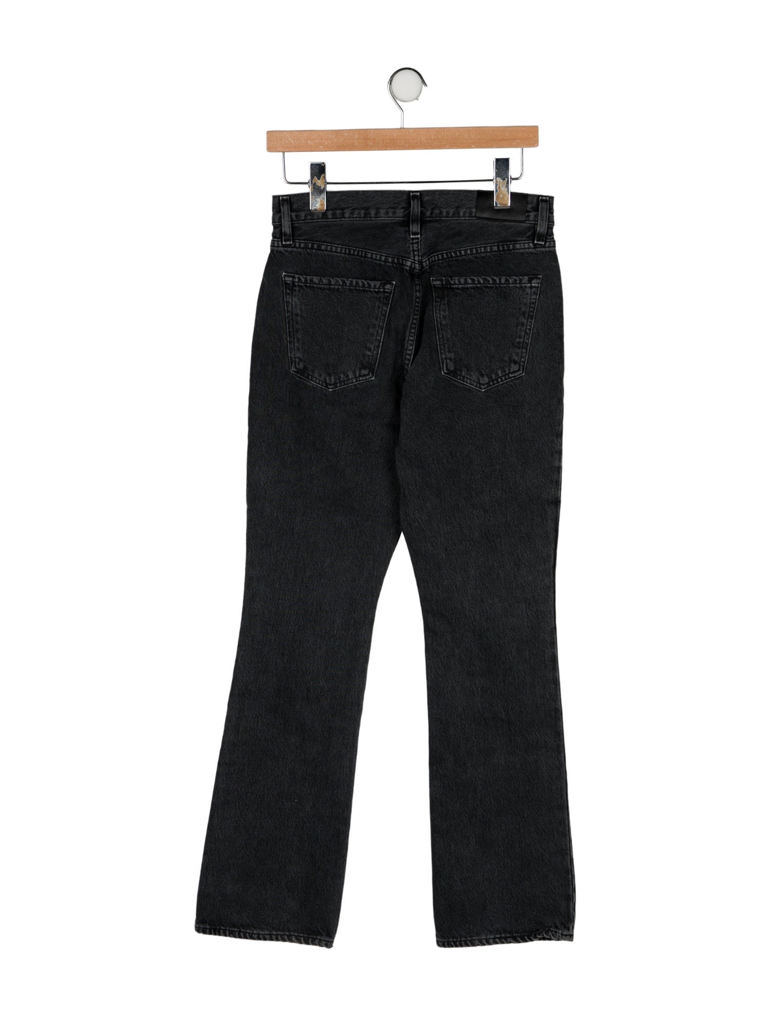 GoldSign Mid-Rise Straight Leg Jeans