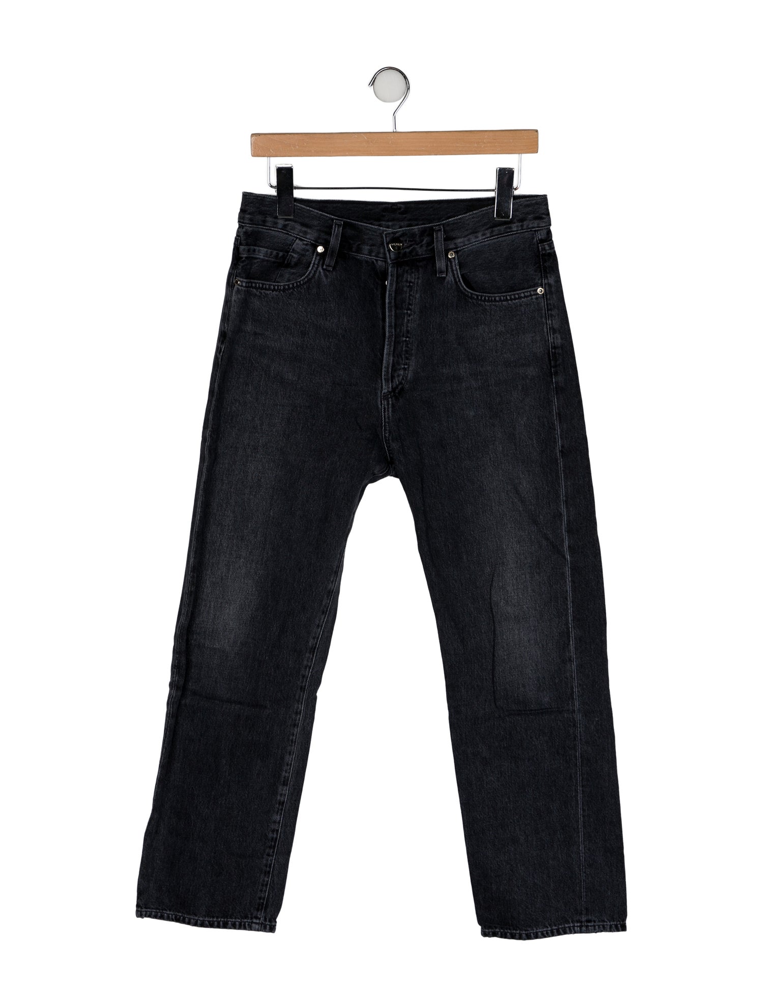 GoldSign Mid-Rise Straight Leg Jeans