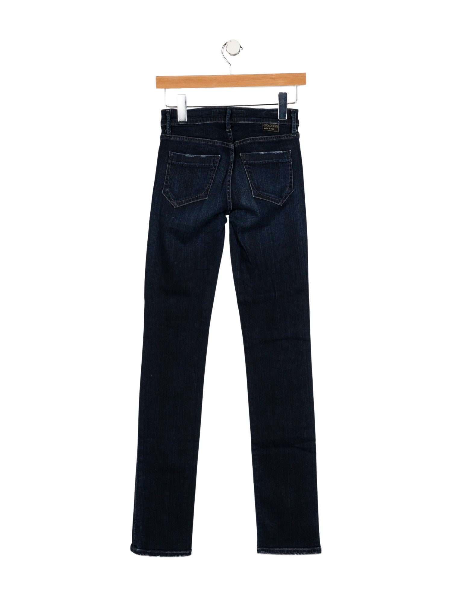 GoldSign Low-Rise Skinny Leg Jeans