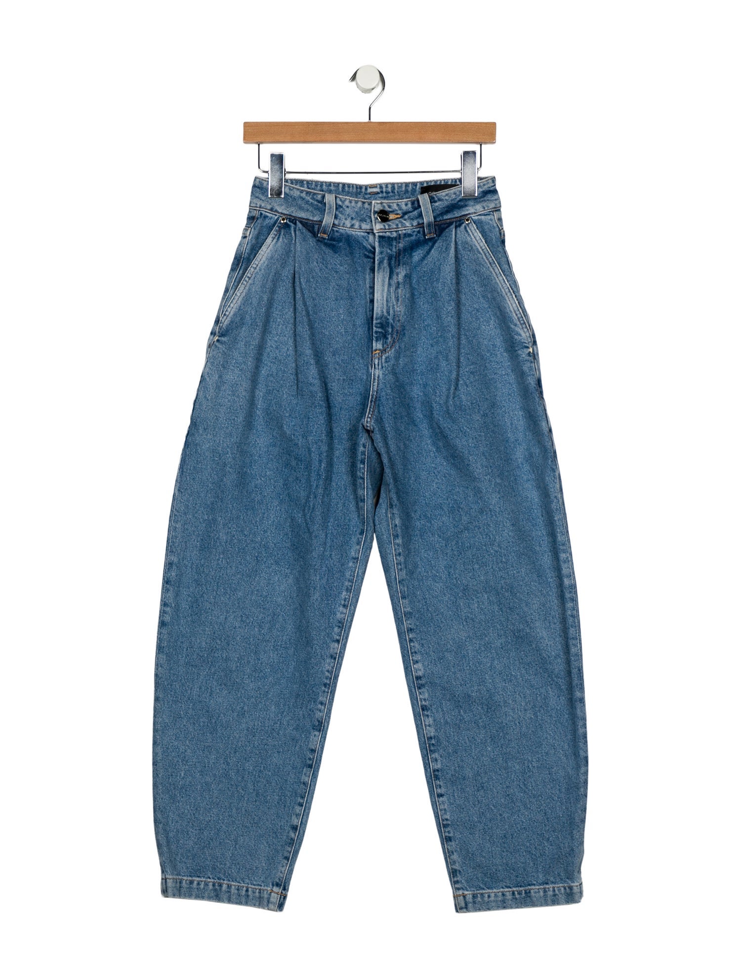 GoldSign High-Rise Straight Leg Jeans