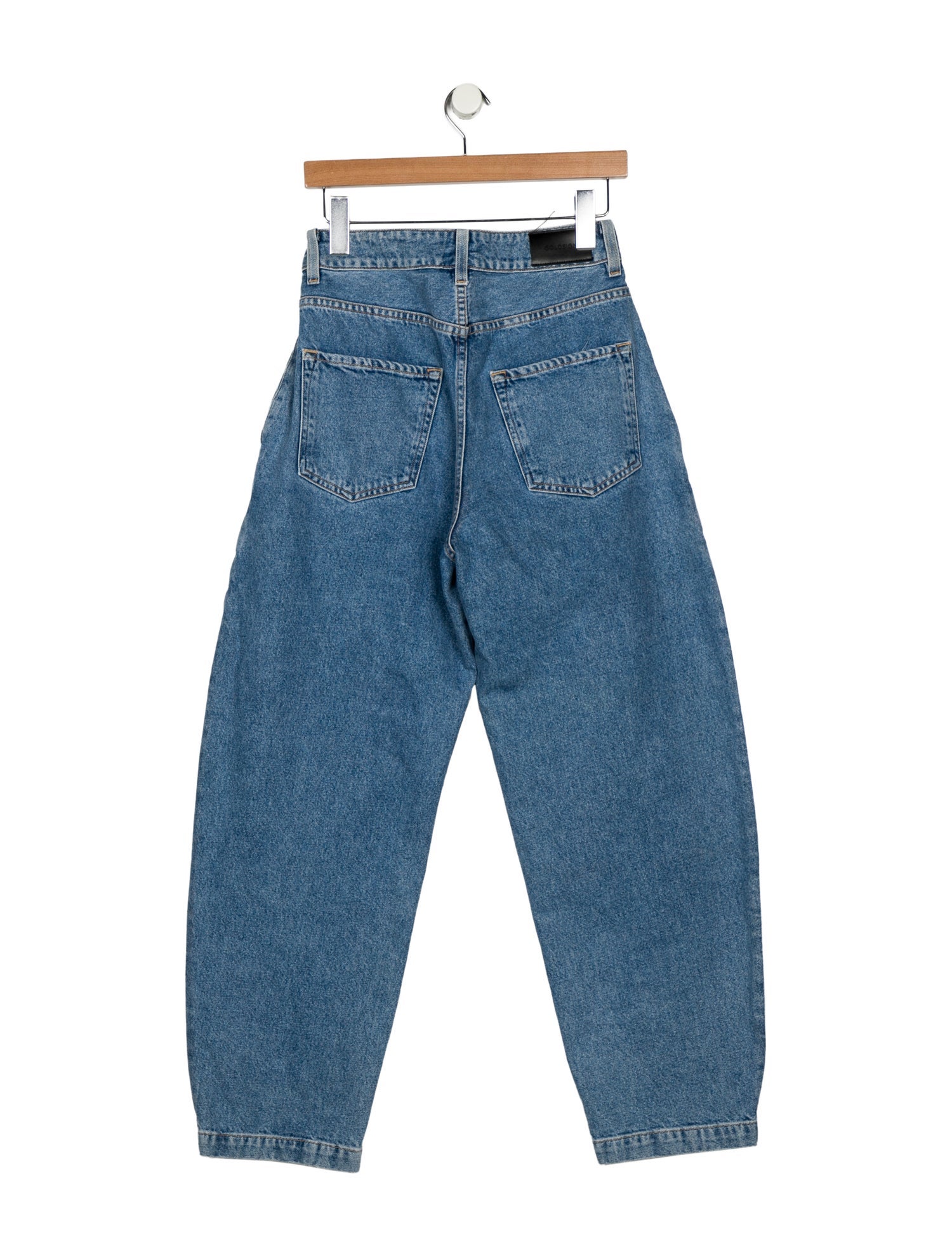 GoldSign High-Rise Straight Leg Jeans